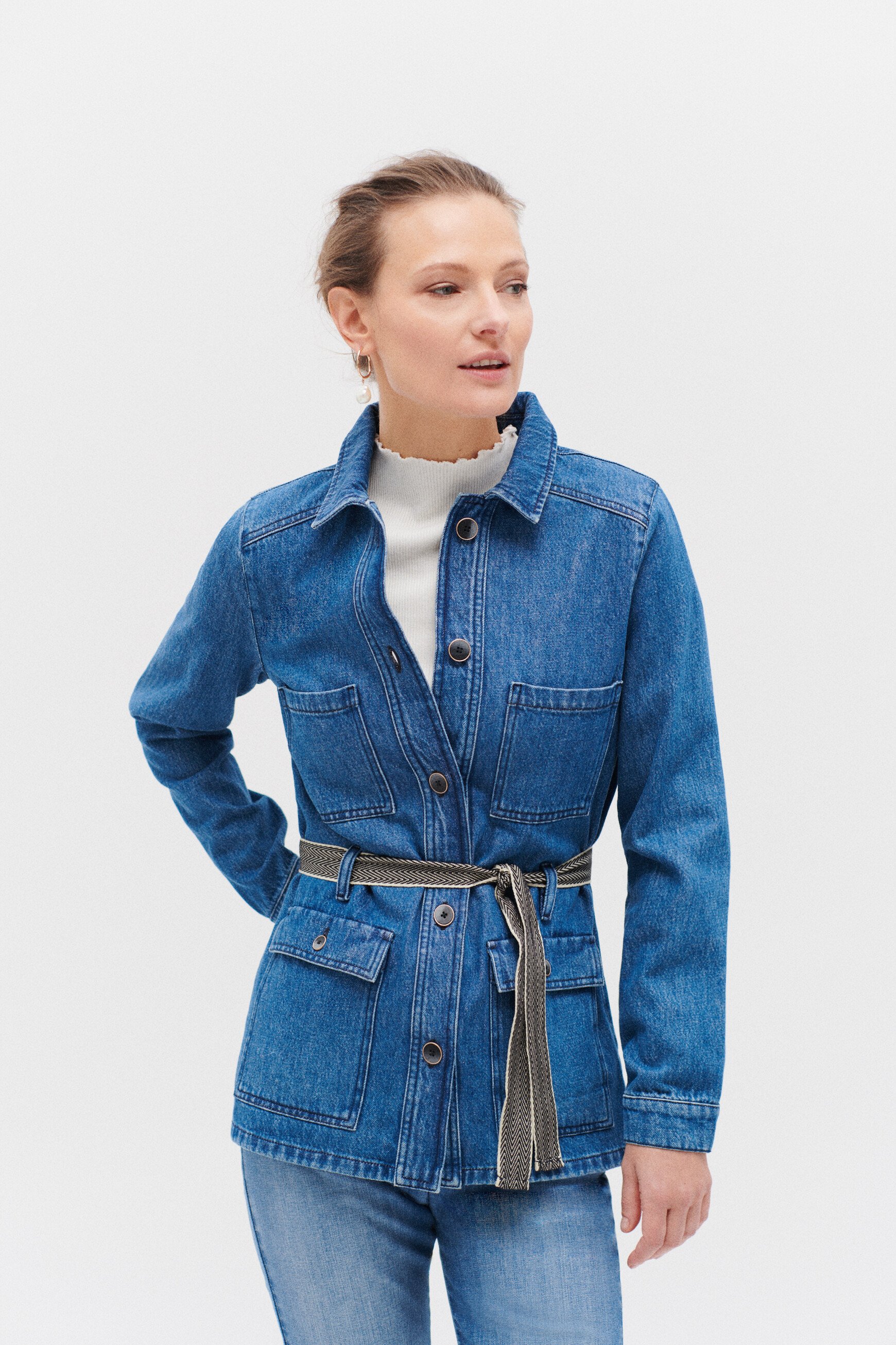 veste june denim stone femme