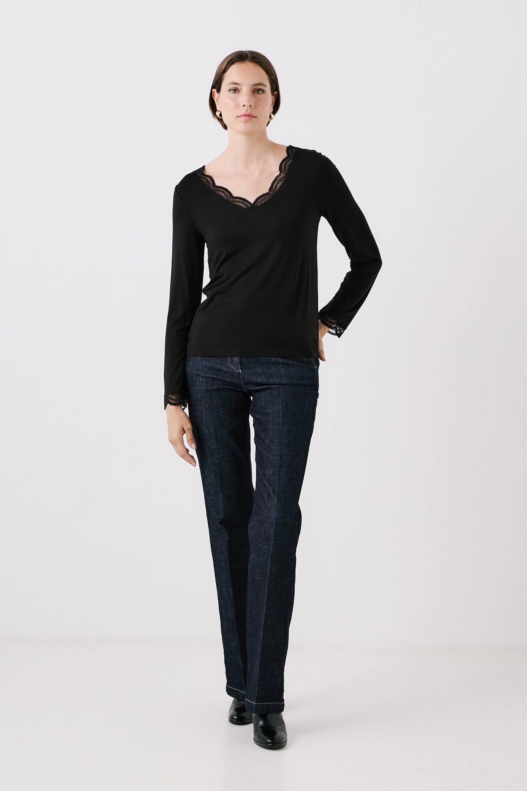 Thermo-douceur teve t-shirt black woman