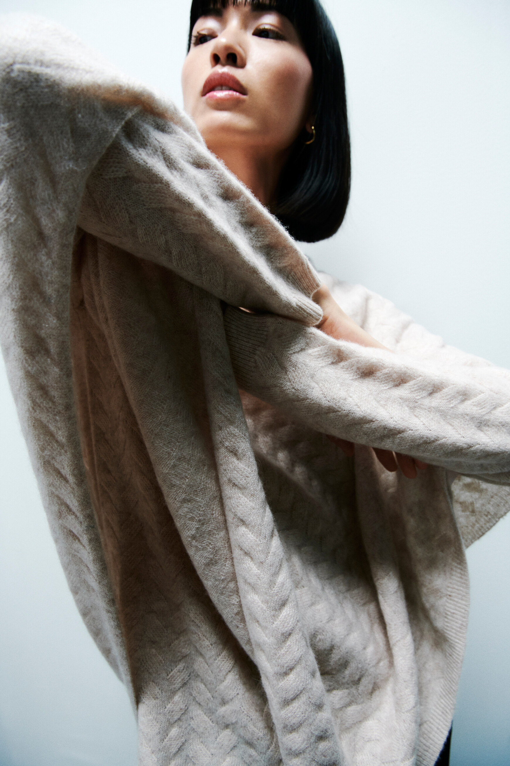 Pull mael beige femme