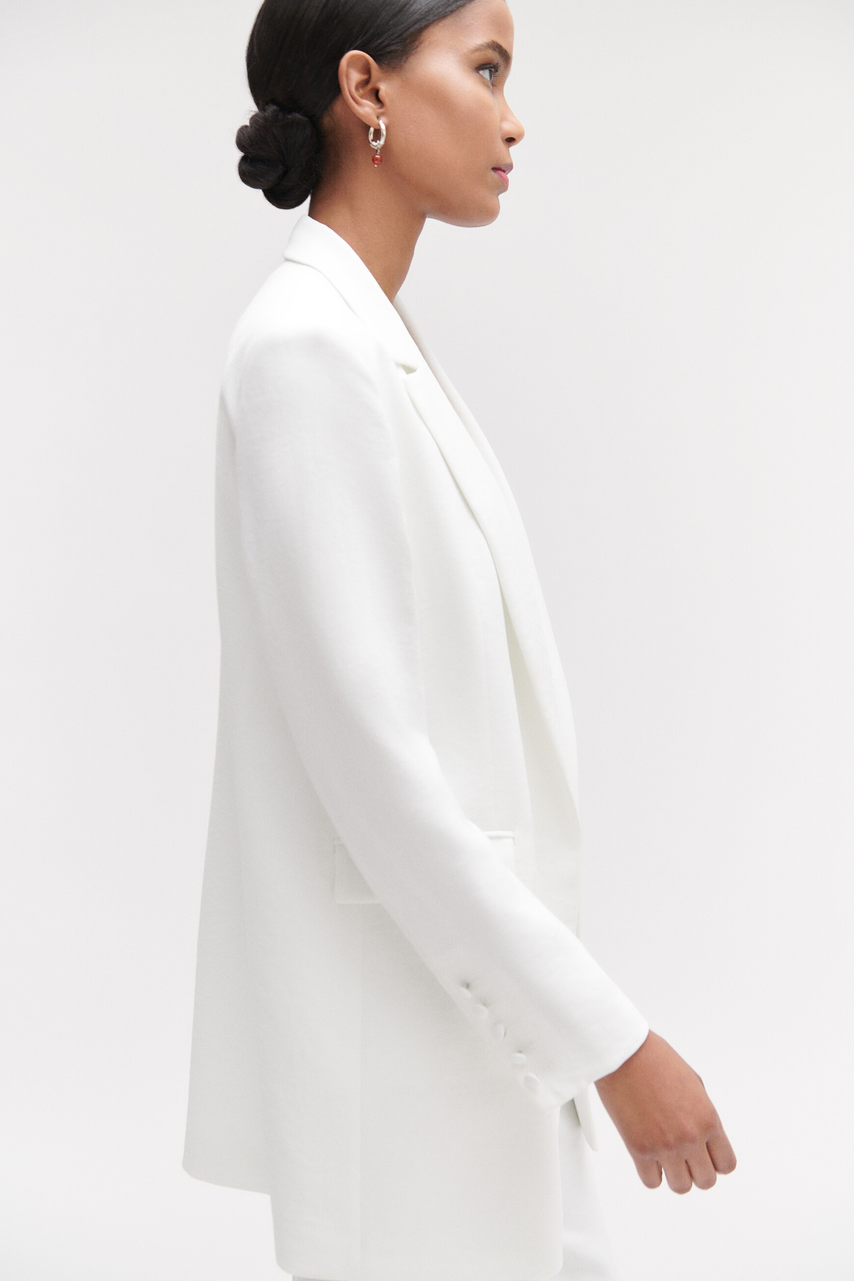 blazer structure zelie ivoire femme Blazer structuré zelie ivoire femme