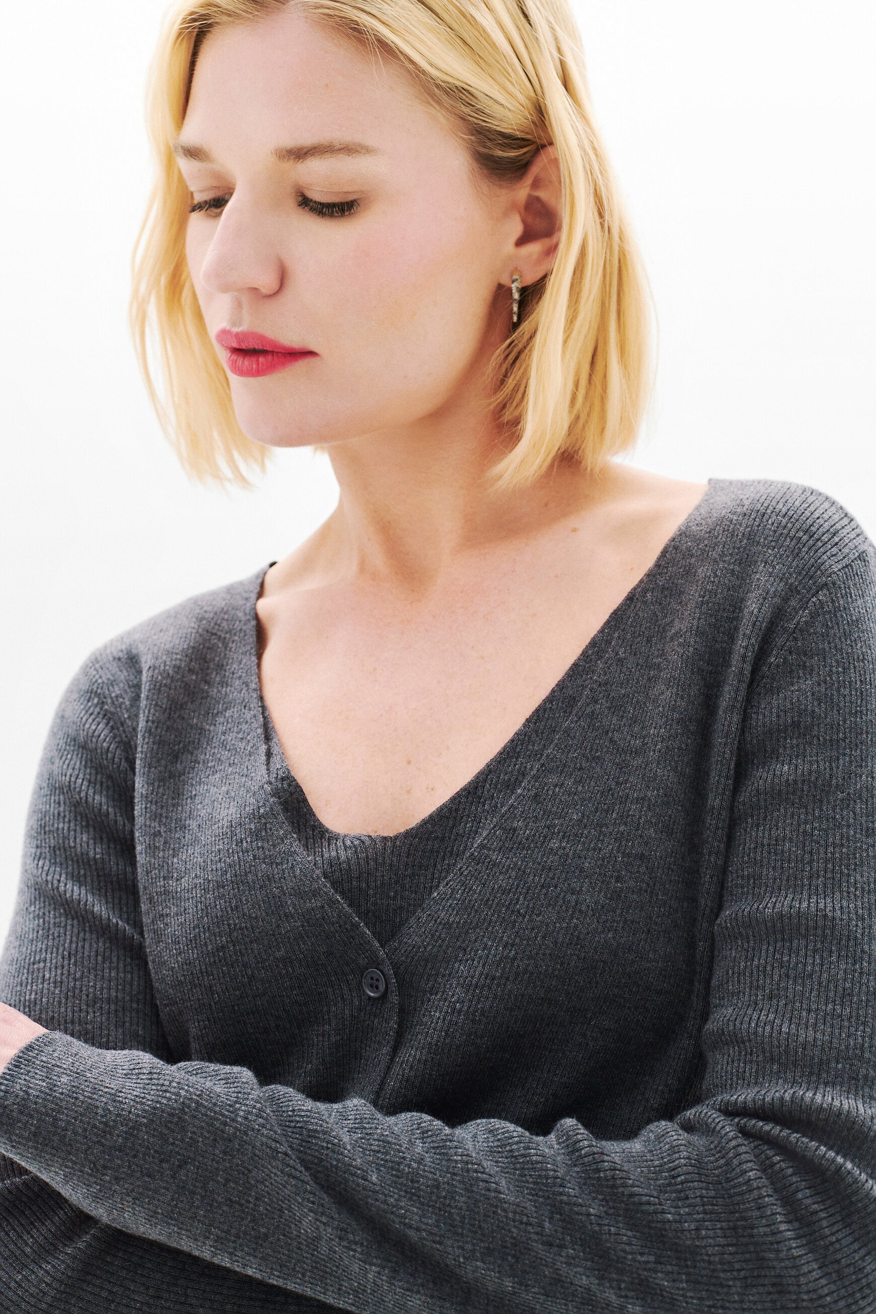 mwithney sweater grey woman Mwithney sweater grey woman