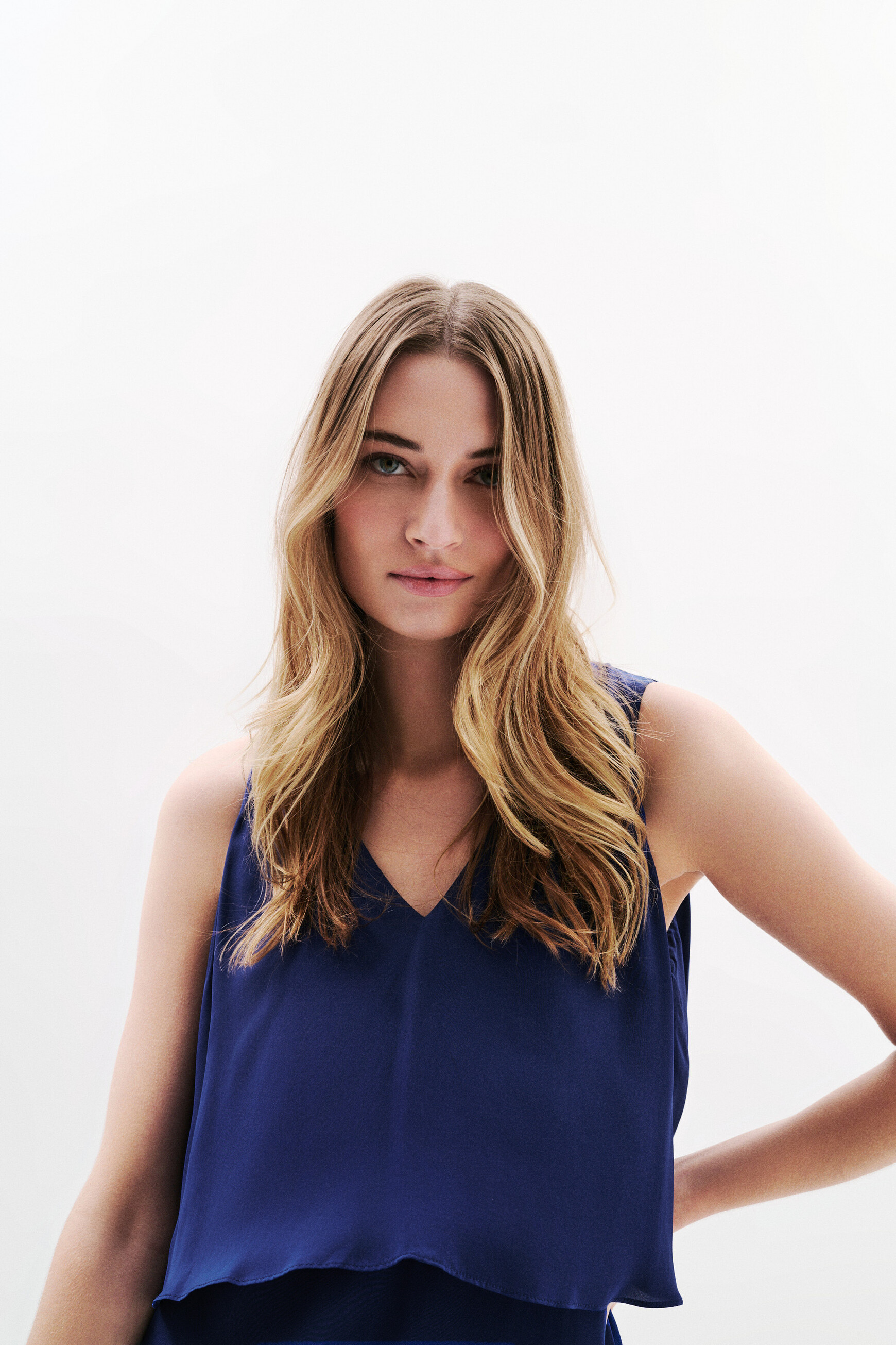 Robe Rnaoma bleu foncé femme