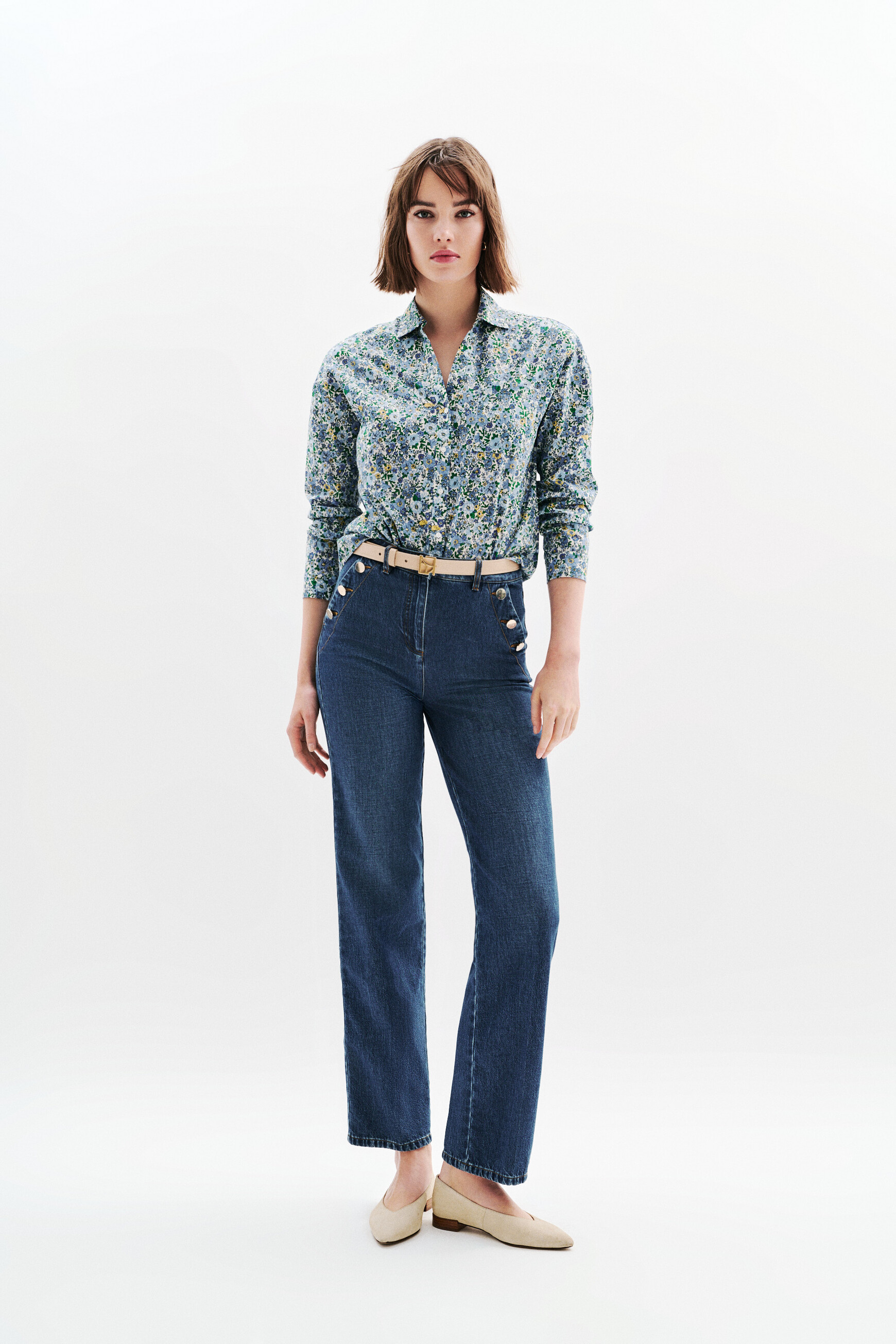 chemise florentine1 bleu femme Chemise Florentine1 bleu femme