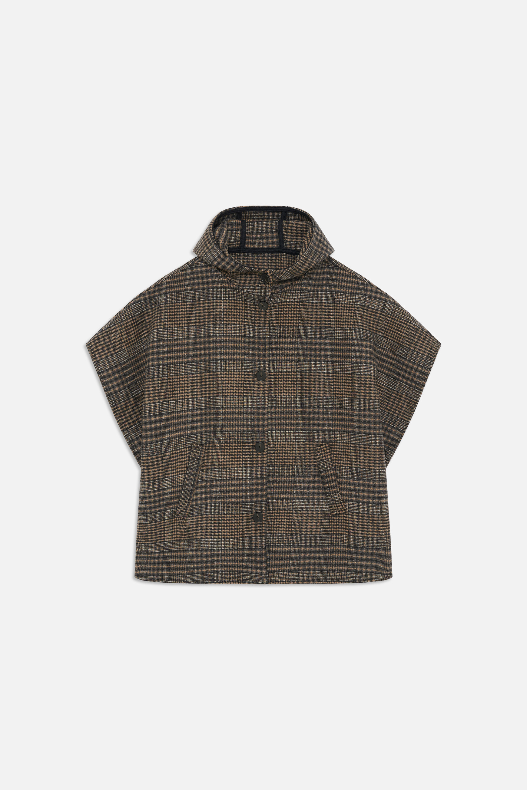 Poncho Harca2 taupe femme