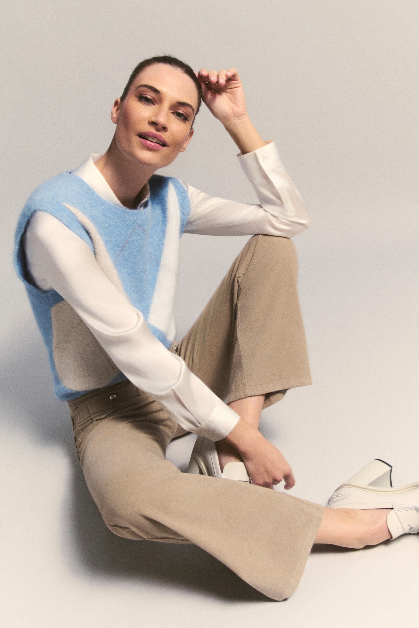 Mbenson sweater sky blue woman