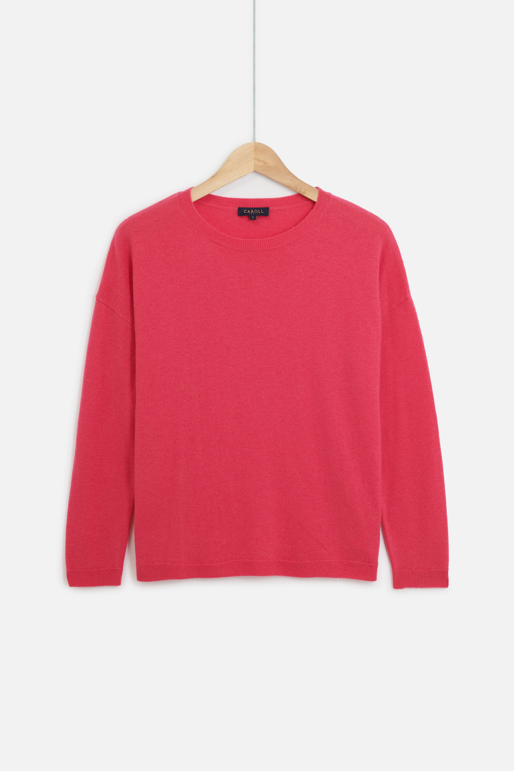 pull talia 100% laine rose fushia femme