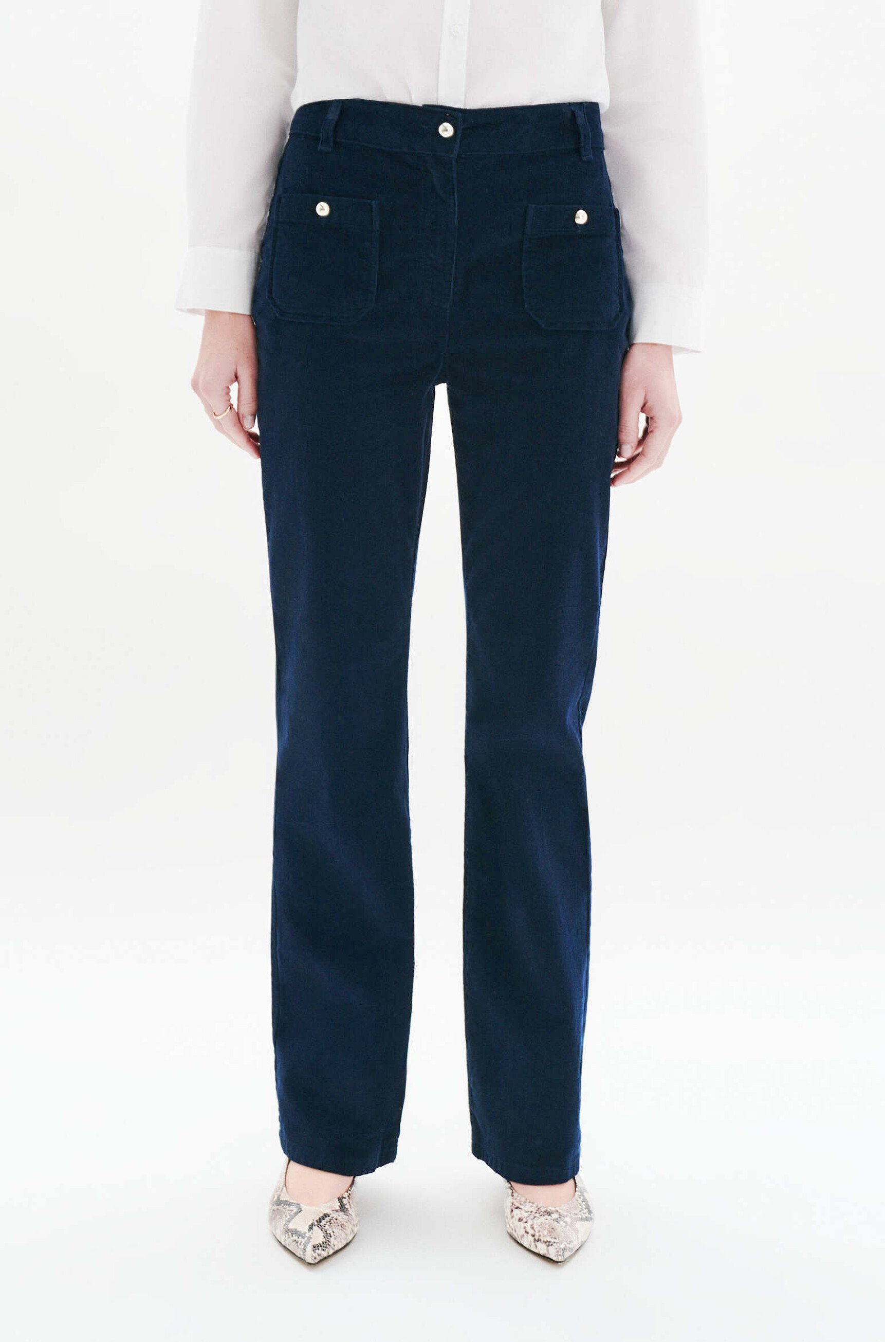 pantaloni pelley blu navy donna Pantaloni Pelley blu navy donna
