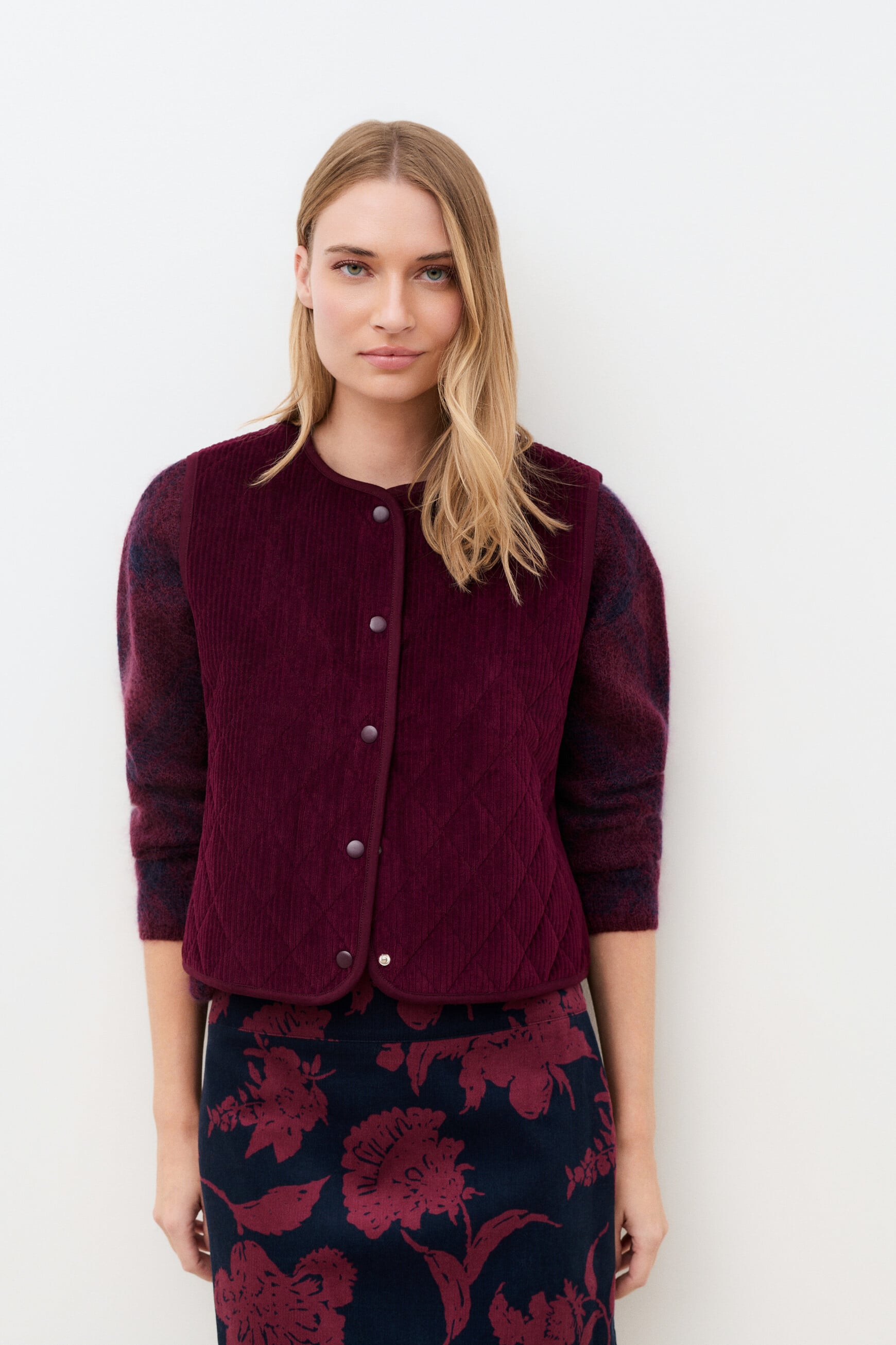 Gilet Tmarco bordeaux femme