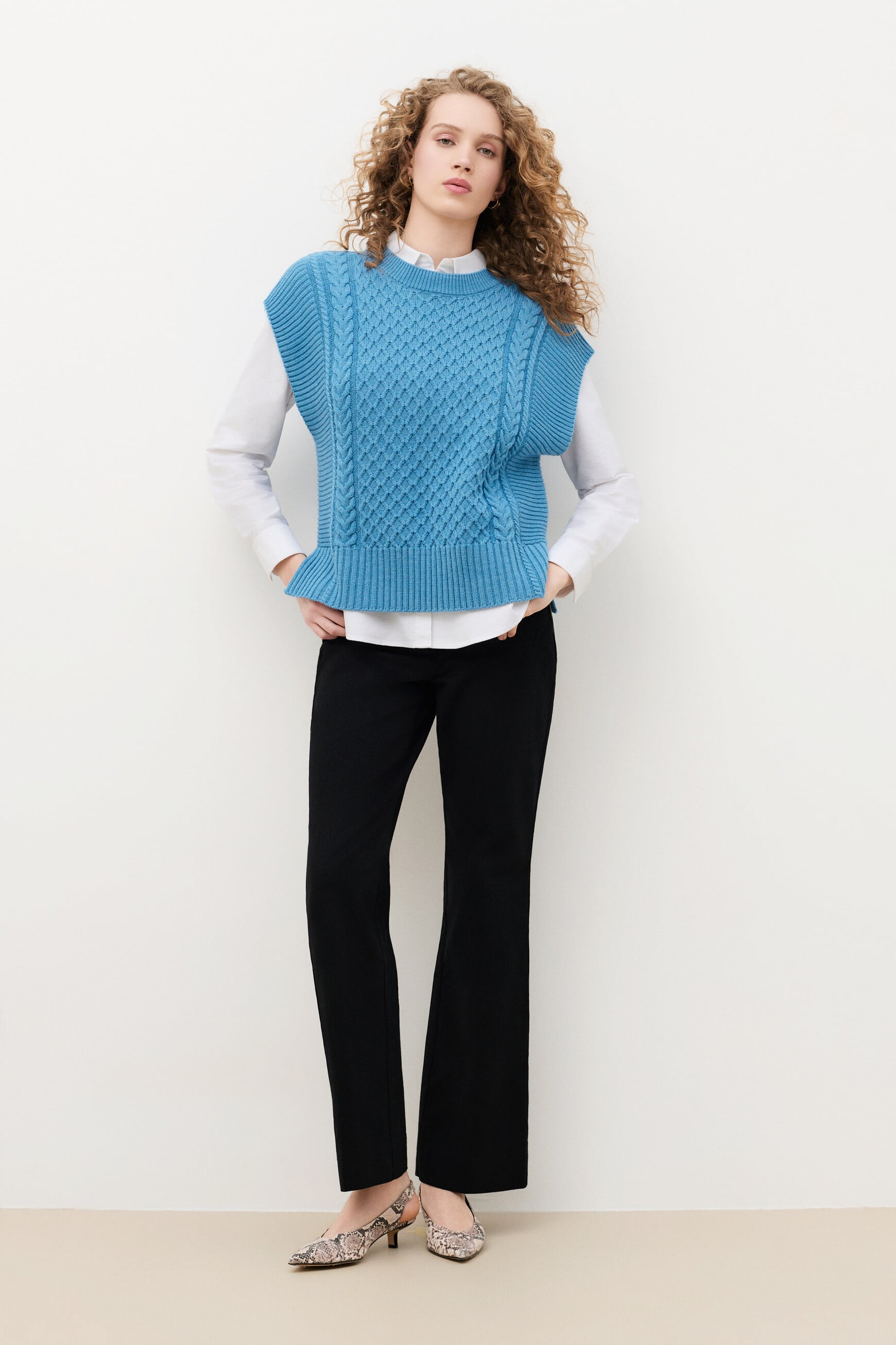 mrudy sweater blue-grey woman