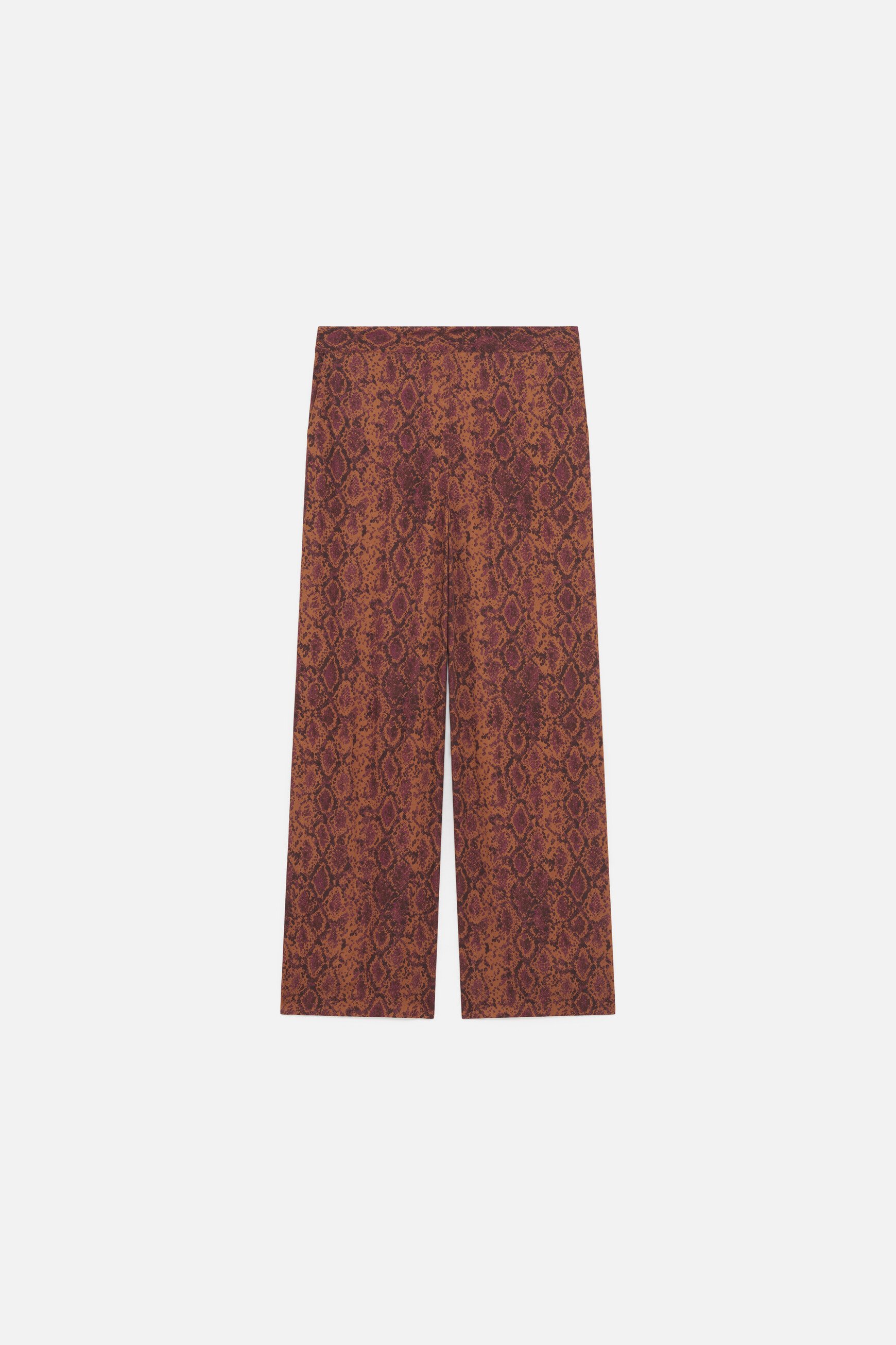 pantaloni pandi long marrone cognac donna Pantaloni Pandi Long marrone cognac donna