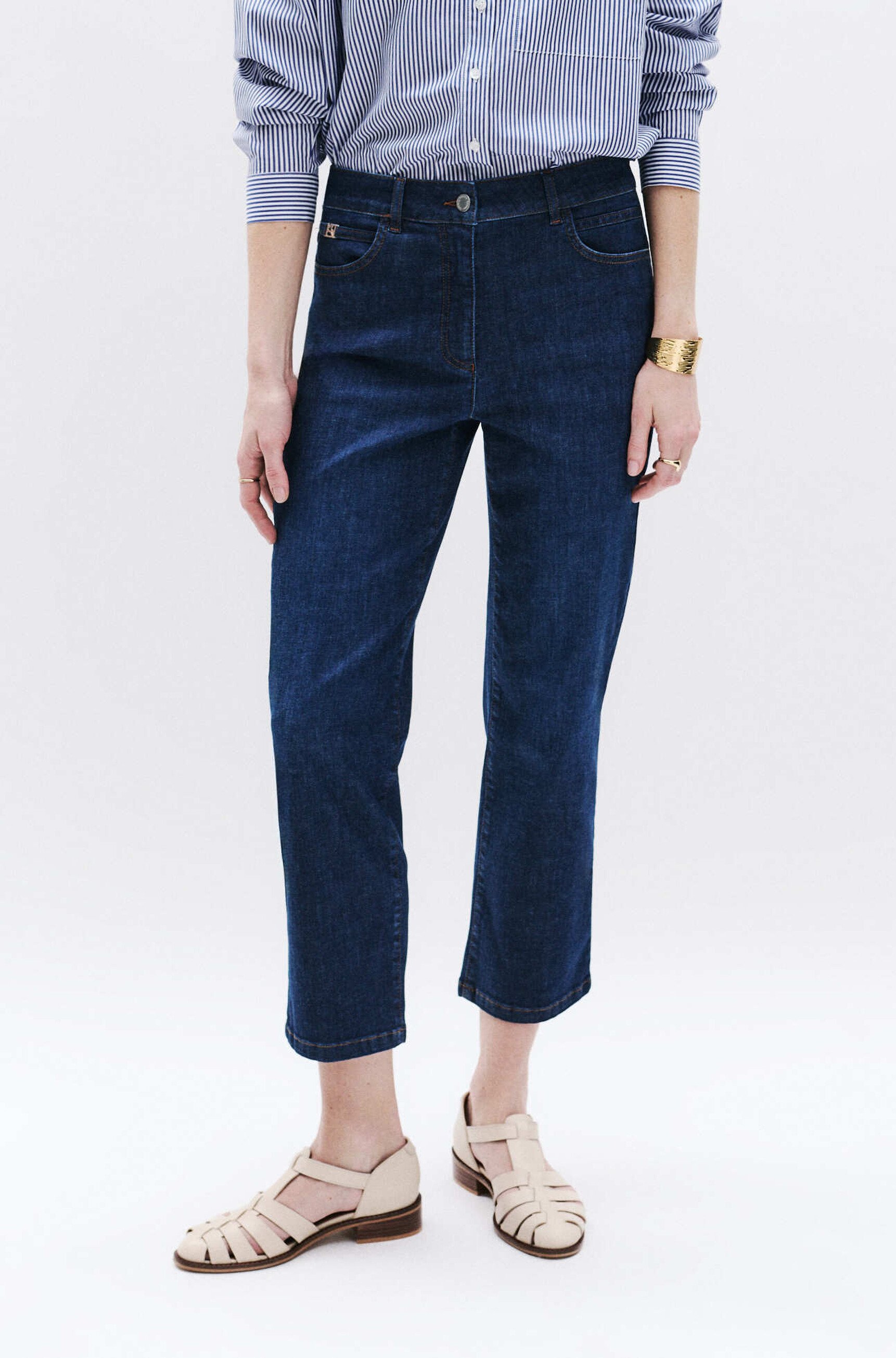 Pacome trousers double stone denim woman