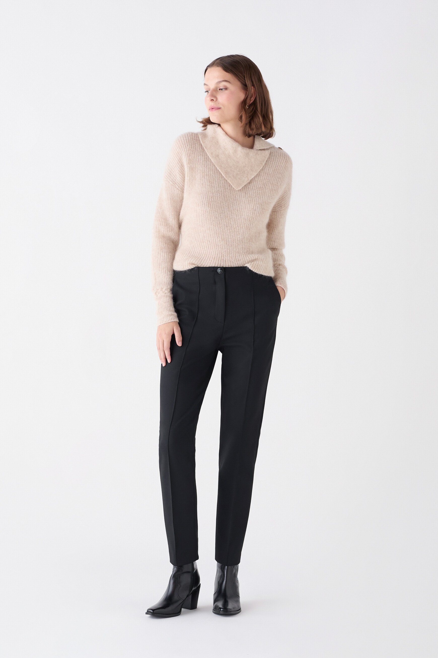 pantalon pianiste noir femme Pantalon pianiste noir femme