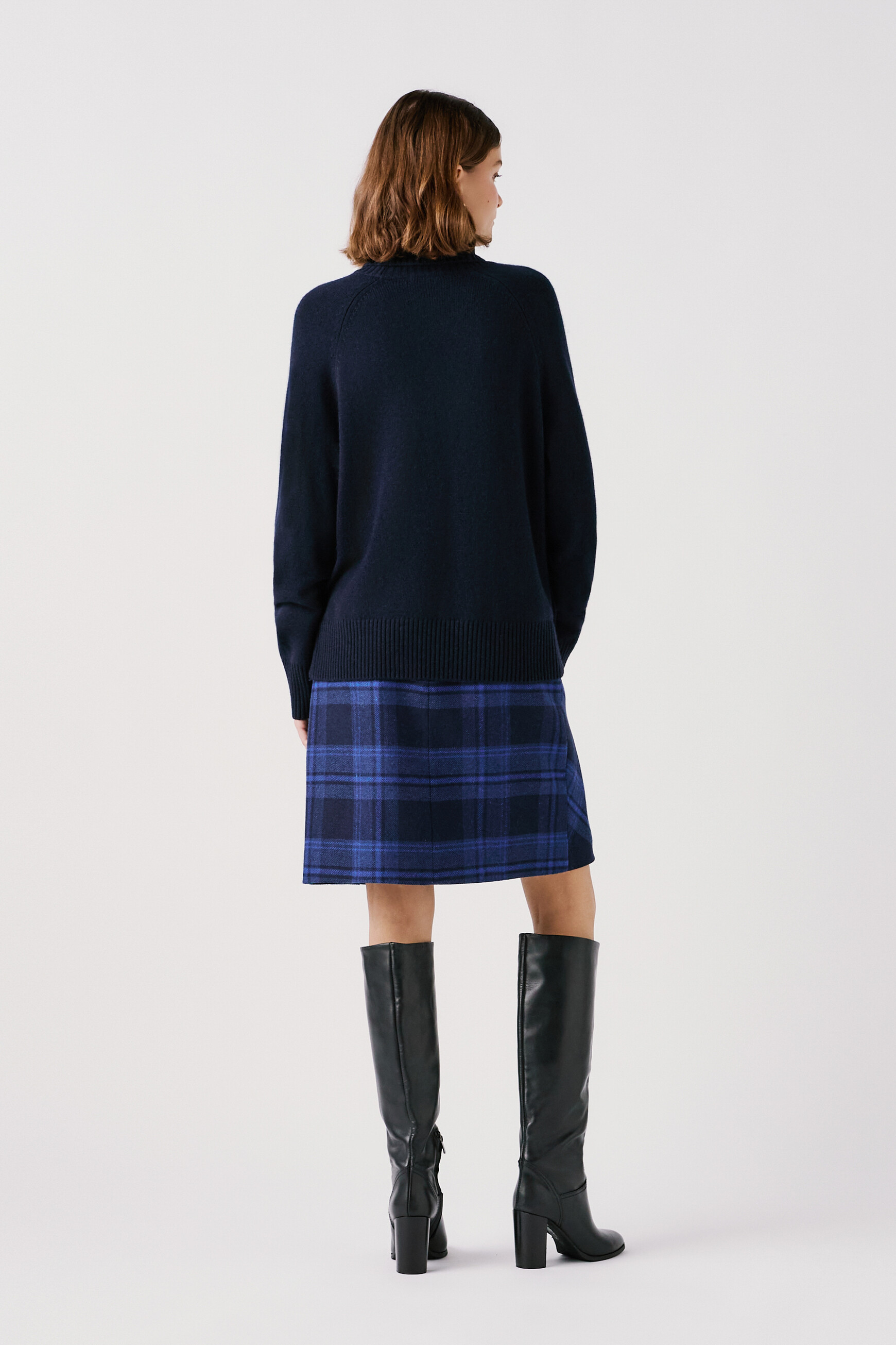 Pull mwiley bleu marine femme