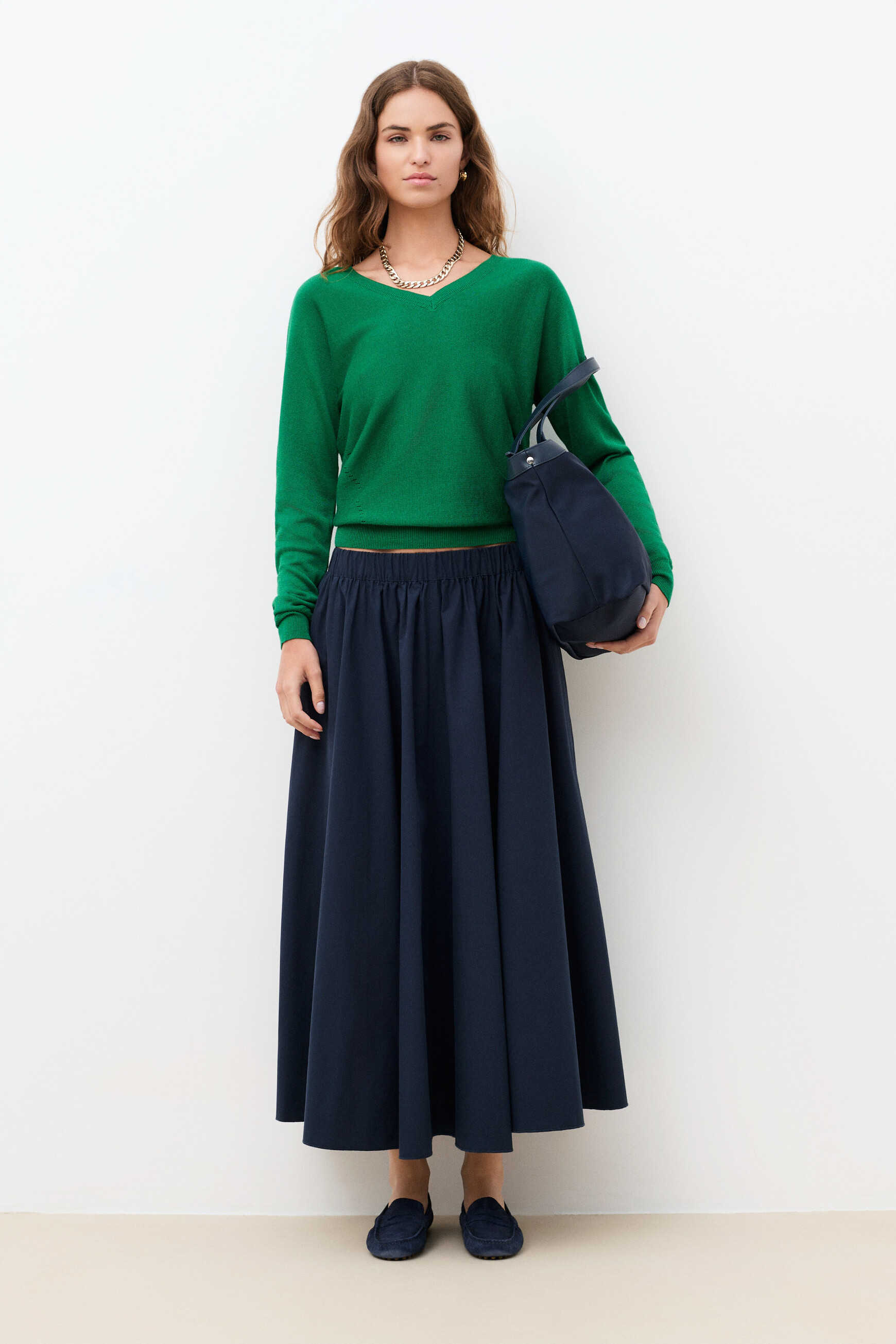 Skirt Jemilly navy blue woman
