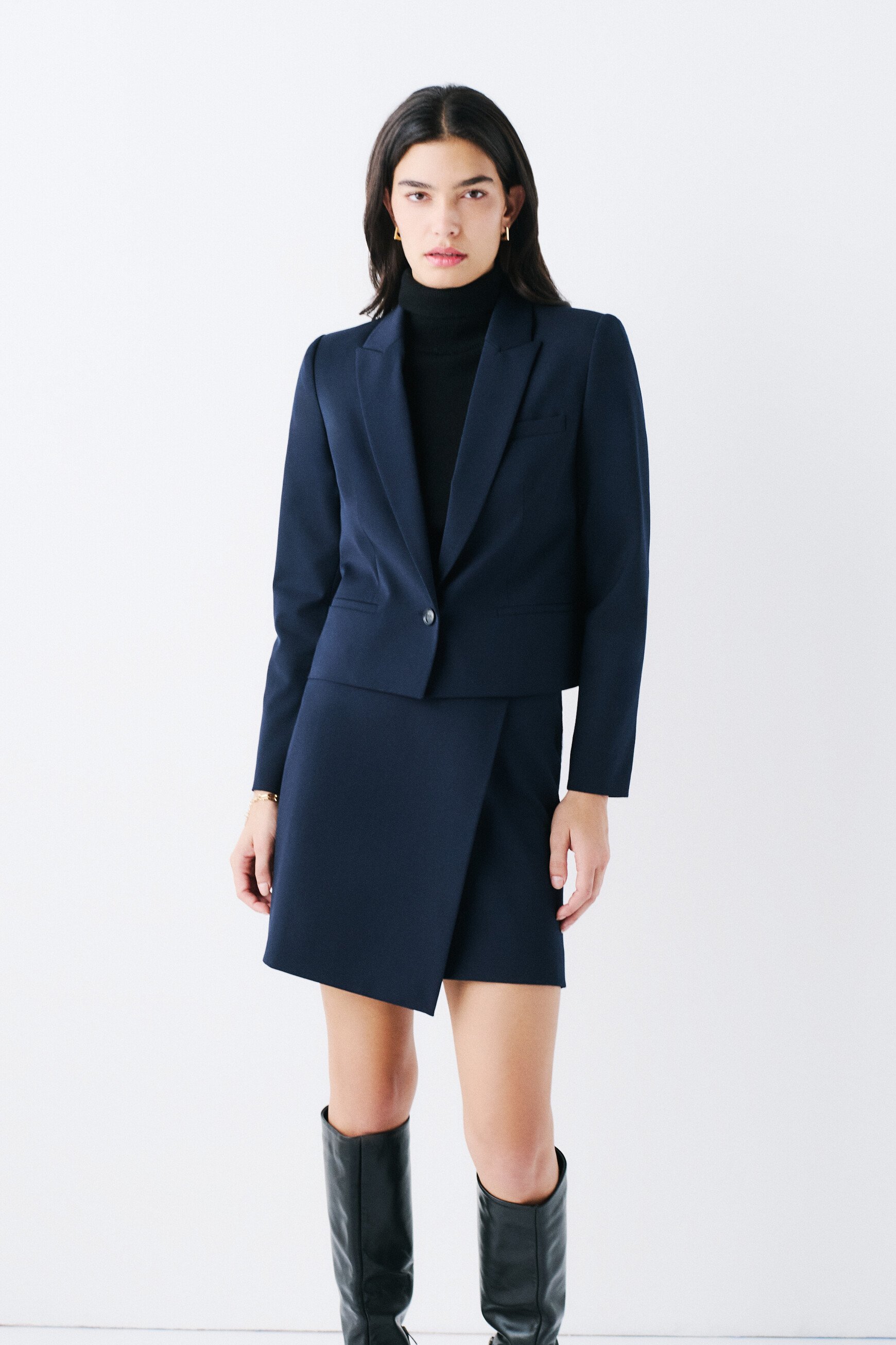 jphare skirt navy blue woman