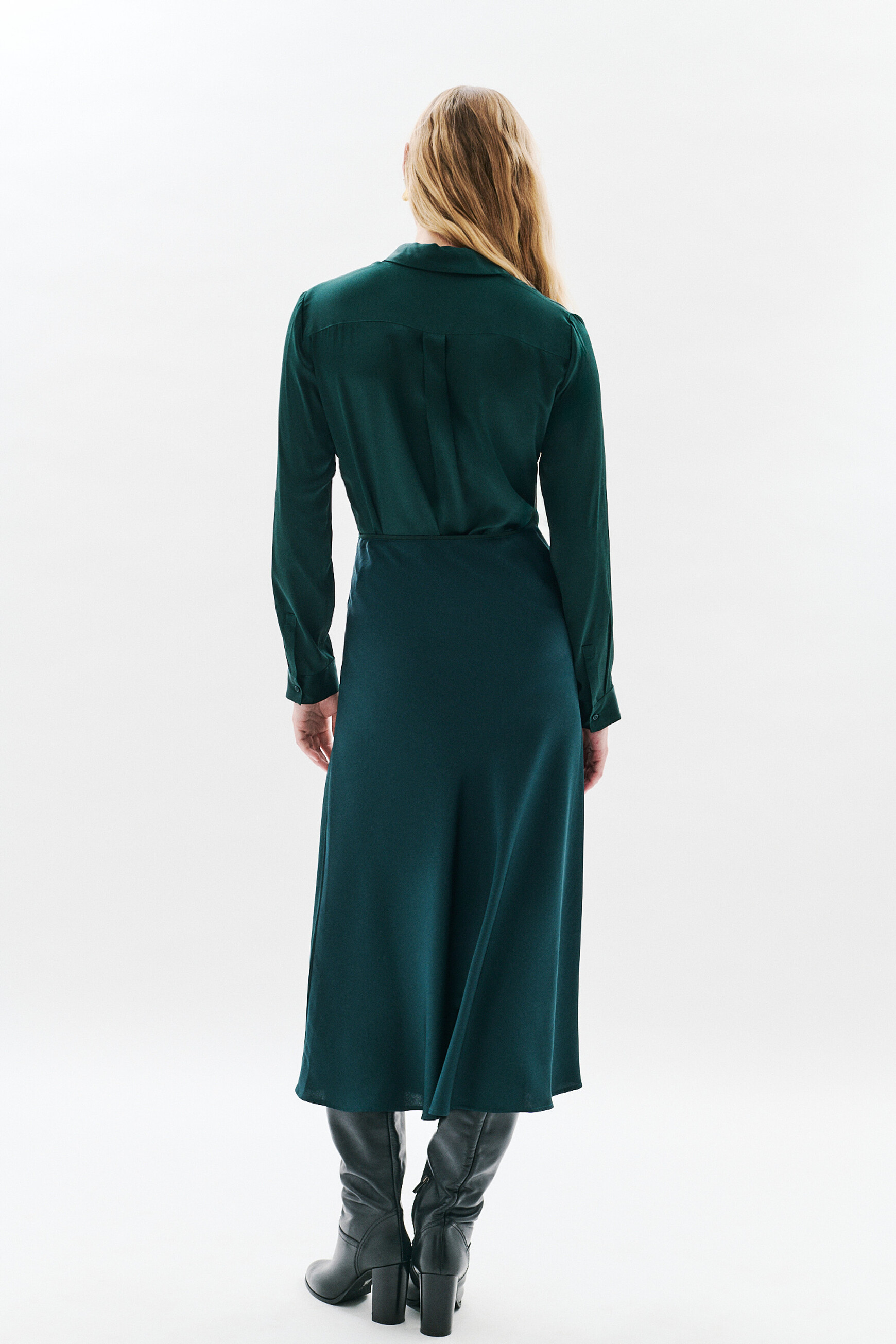 Jalentina skirt dark green woman