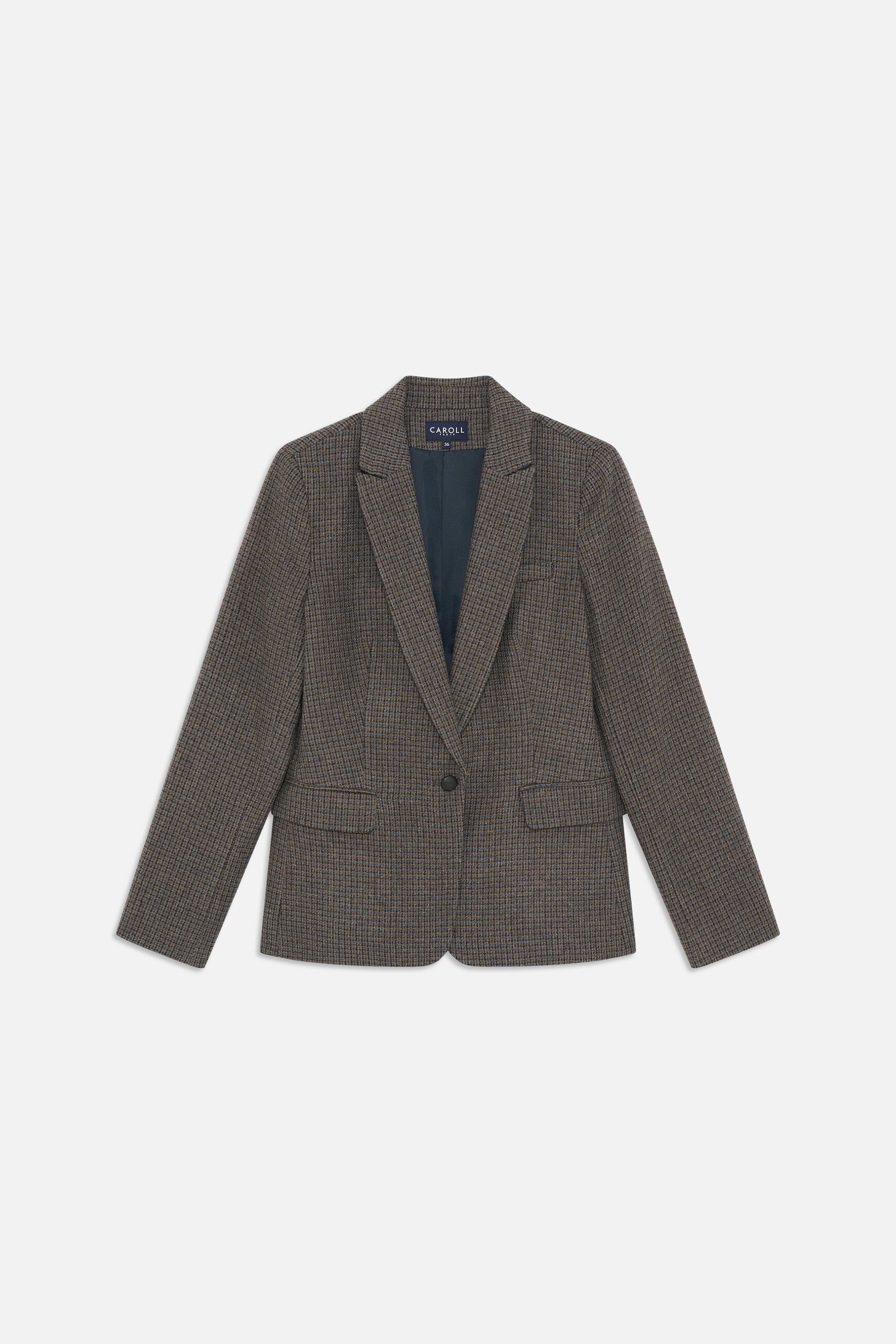veste vaurora pied de puce gris femme Veste Vaurora pied de puce gris femme