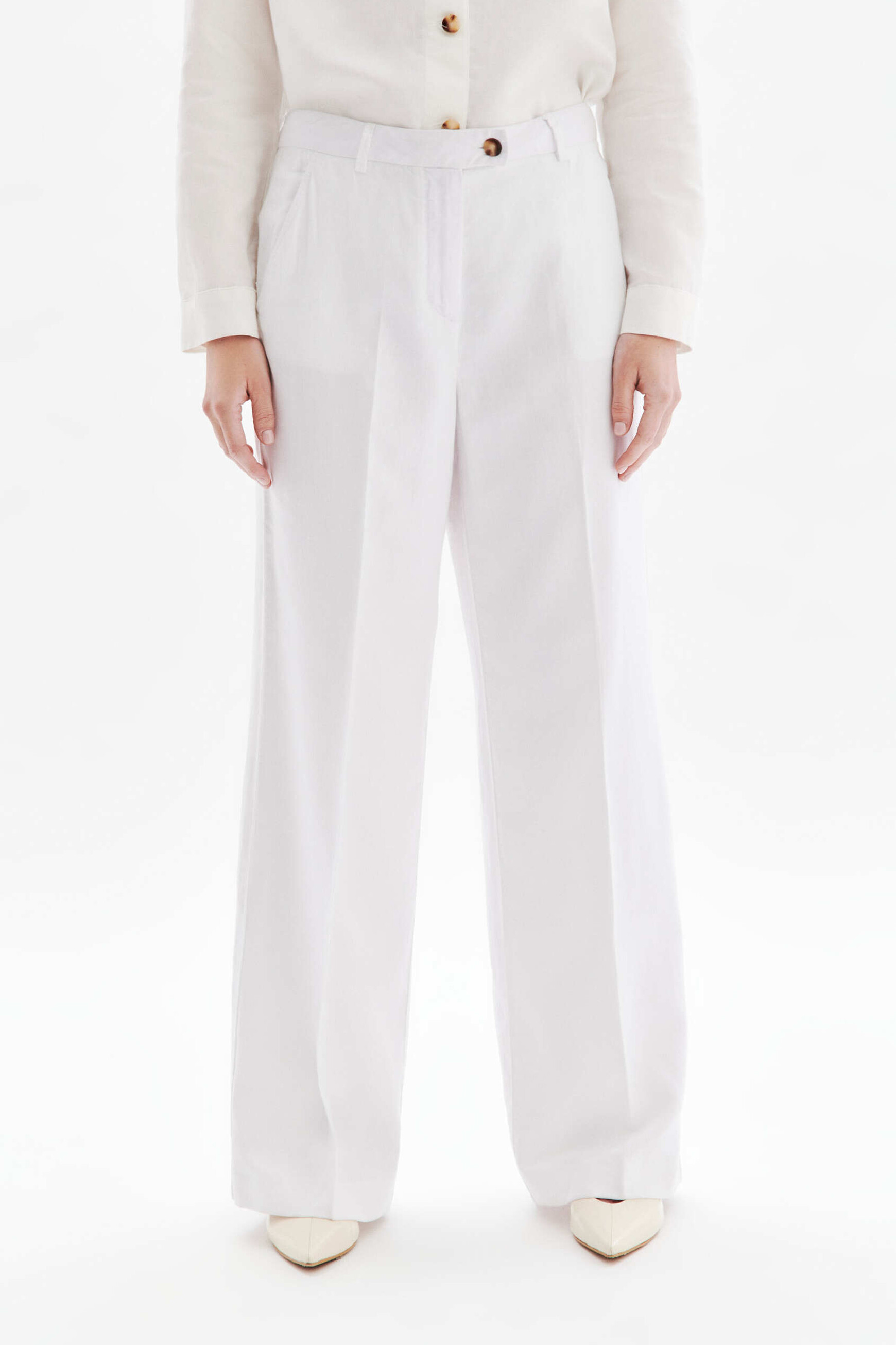 Pantalon Paky ecru femme