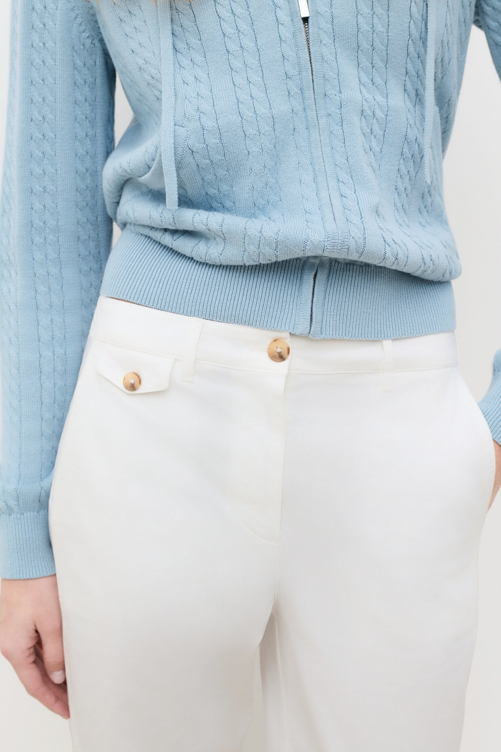 Pantalon Perseo ecru femme