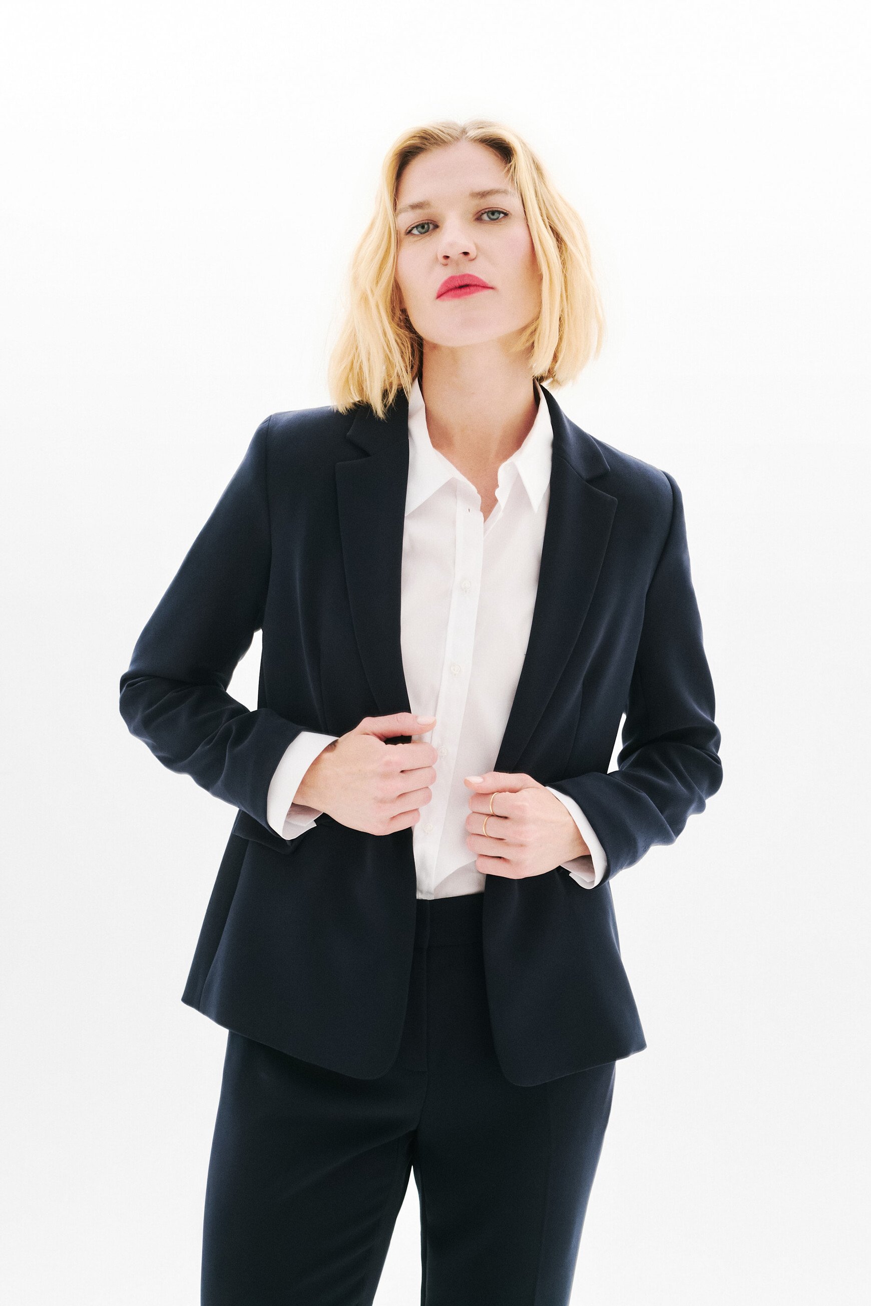 Vantea blazer navy blue woman