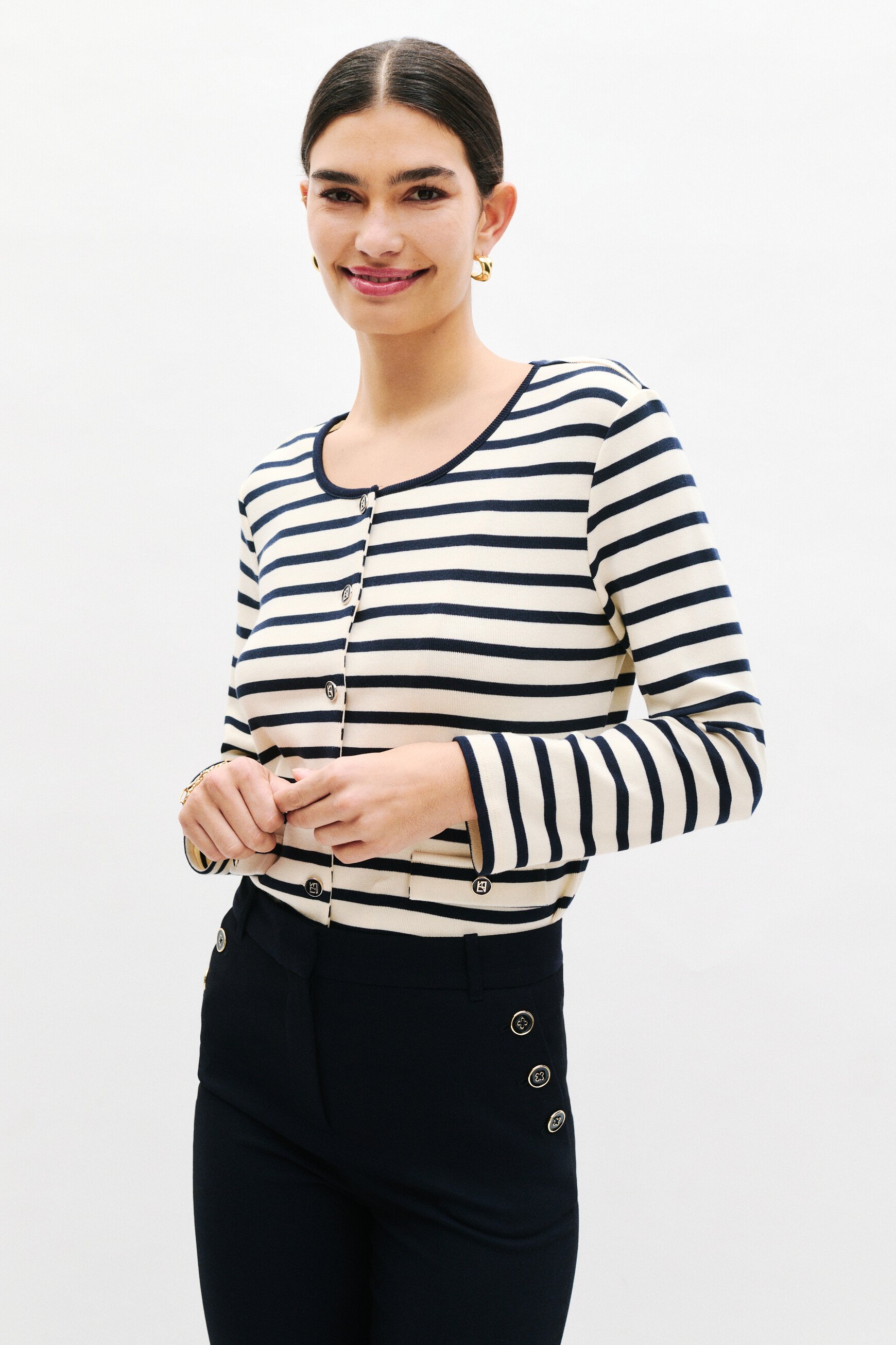 pantalon pgaston bleu marine femme Pantalon Pgaston bleu marine femme