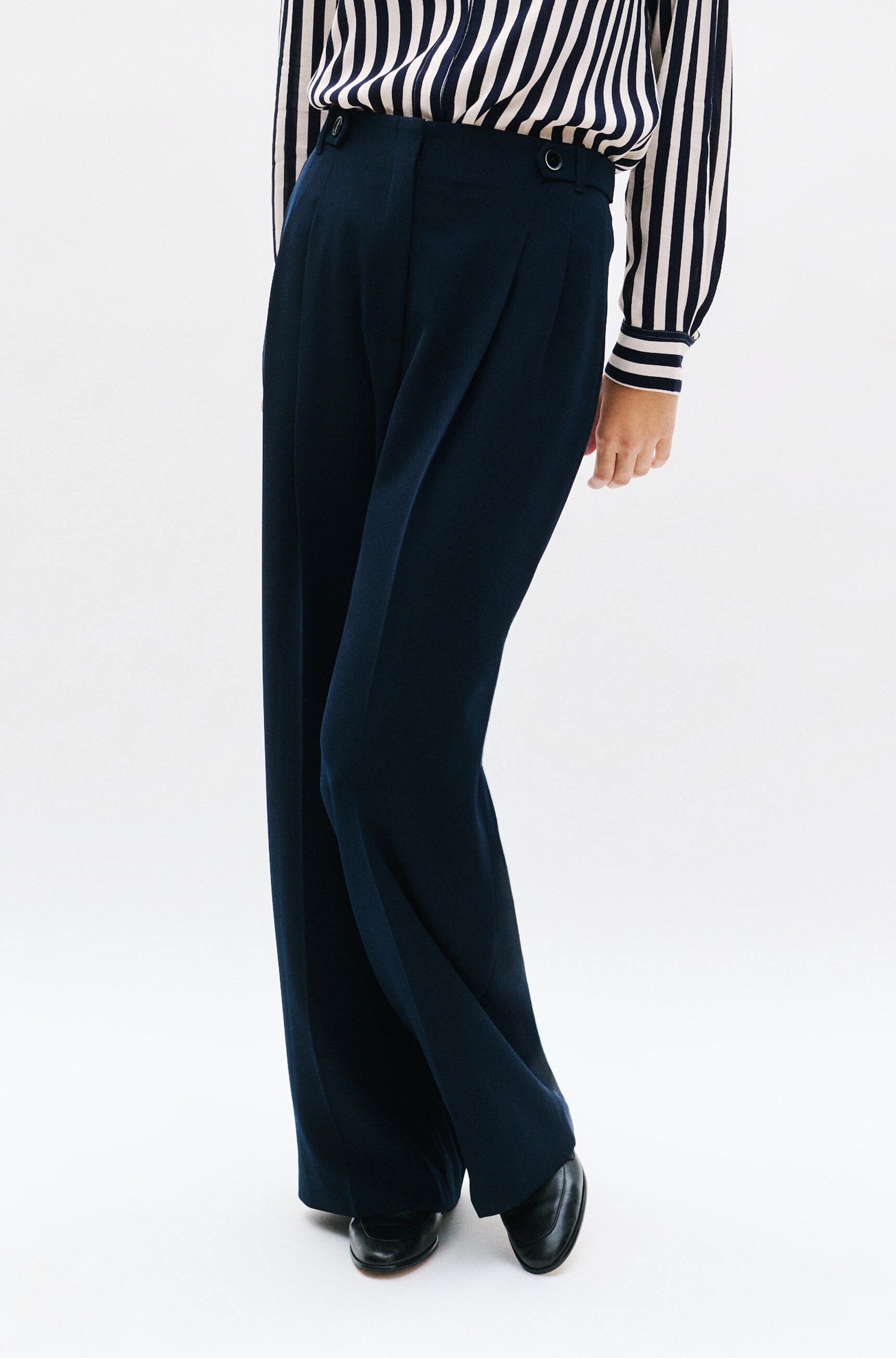 pantalon presley bleu marine femme Pantalon presley bleu marine femme