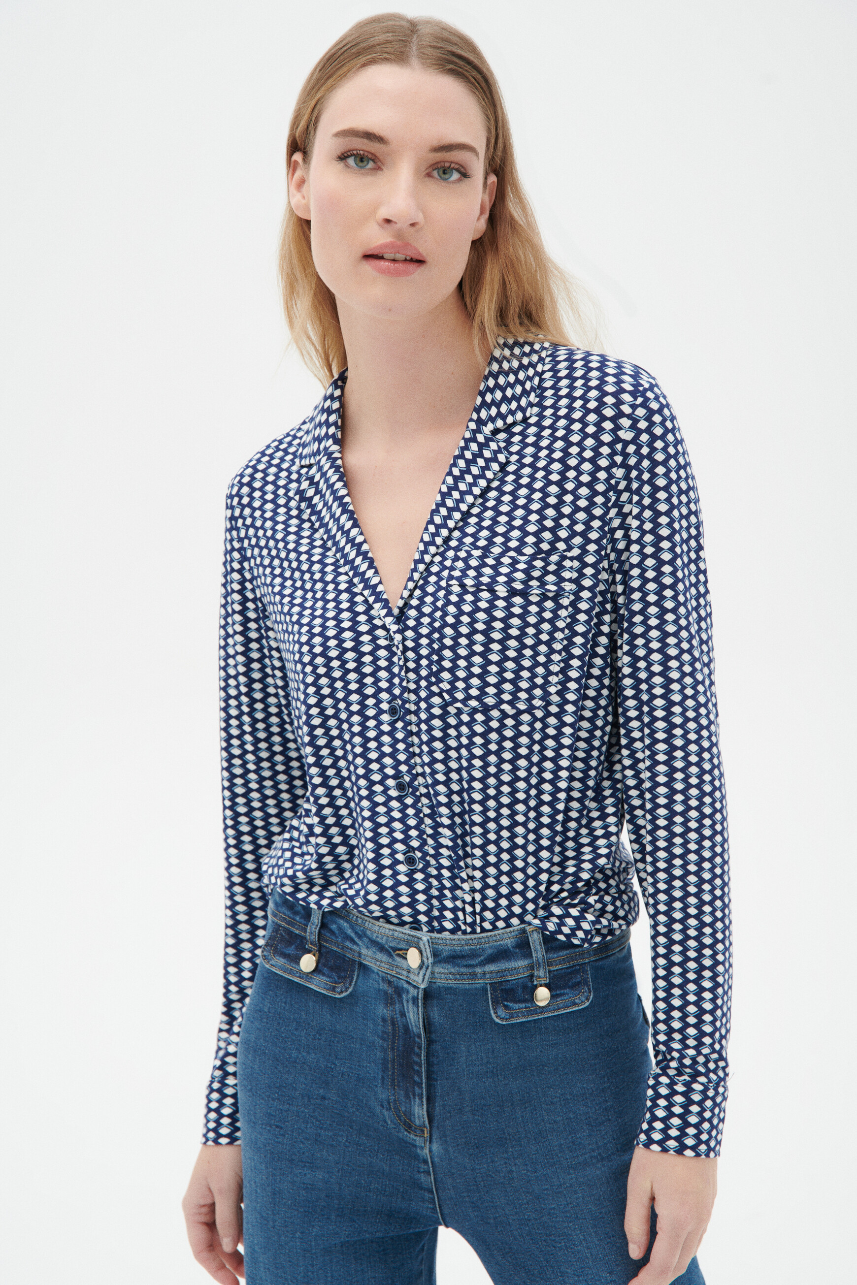 Pantalon Femme Caroll Taille 38 - Gris Chino, Occasion En Très Bon état
