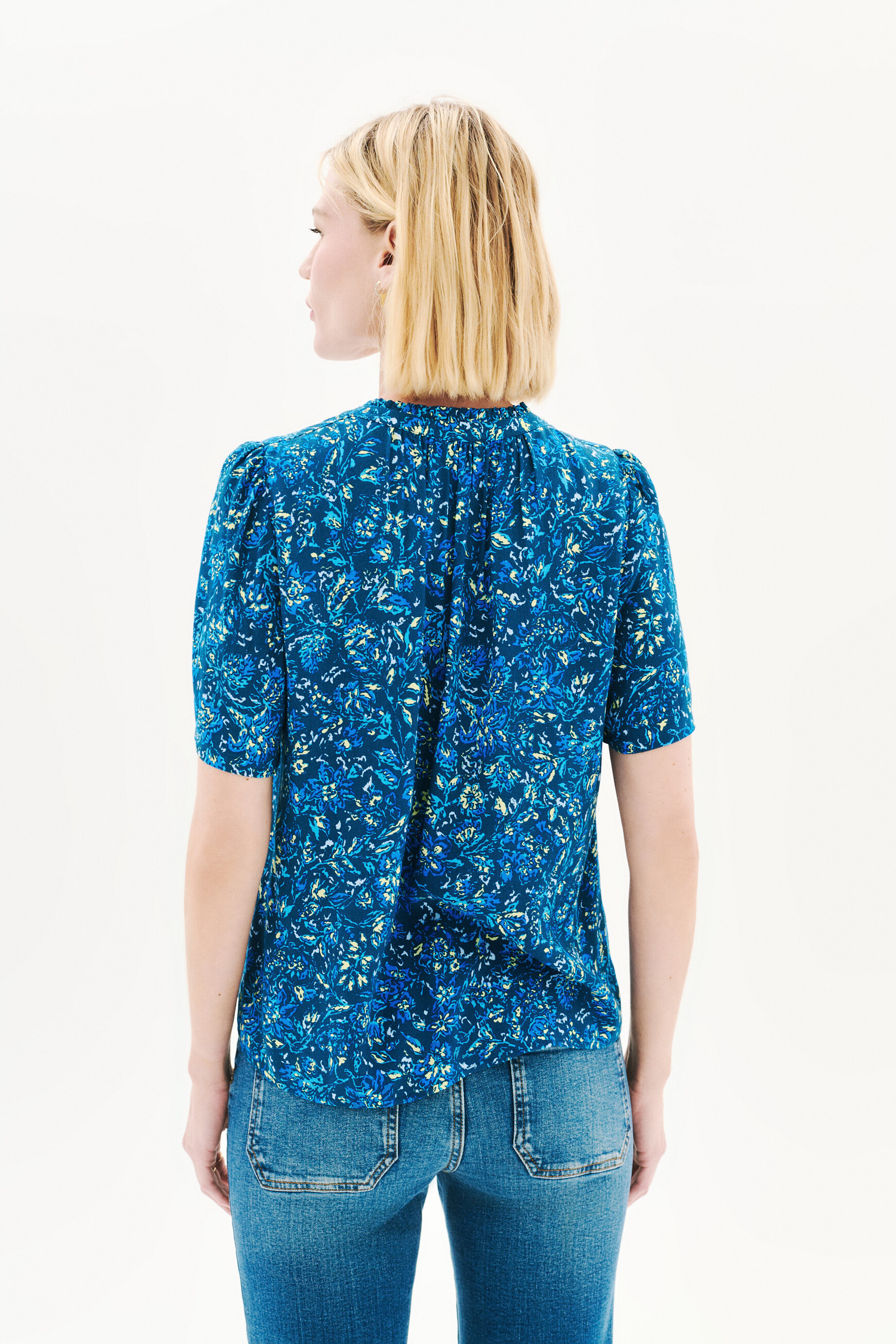 Blouse Chimen bleu marine femme