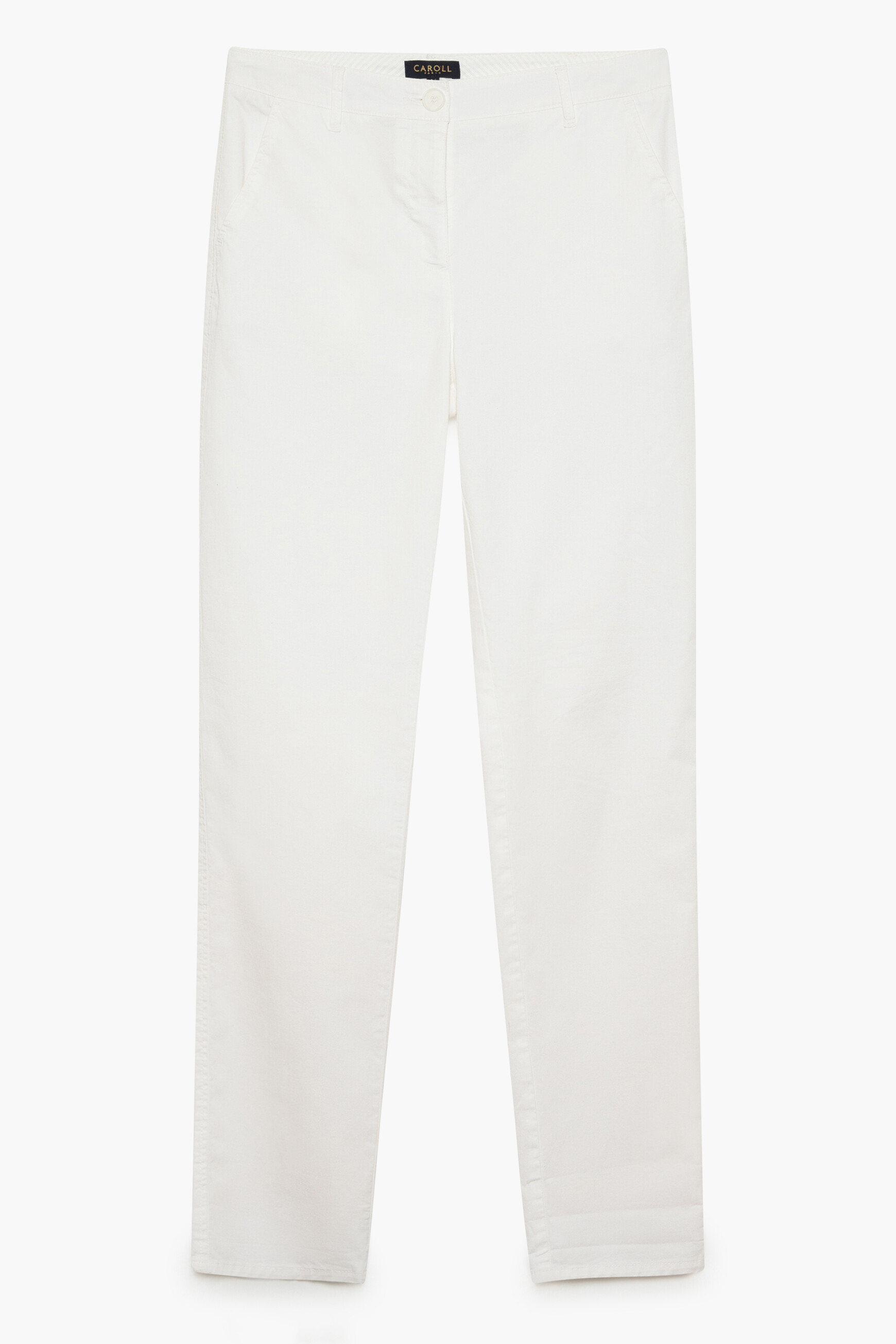 pantalon adelmo blanc femme Caroll