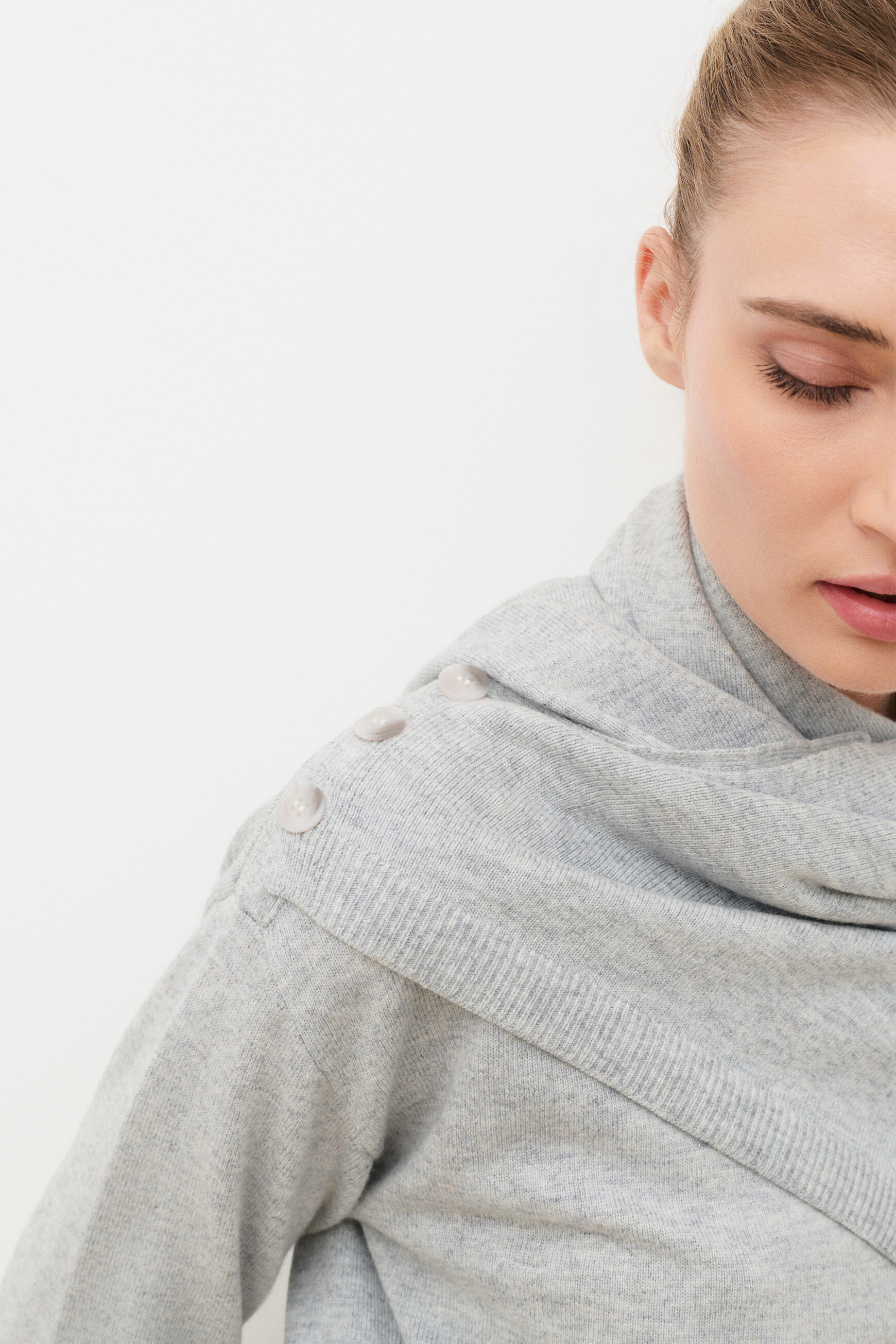 Mcher sweater grey woman