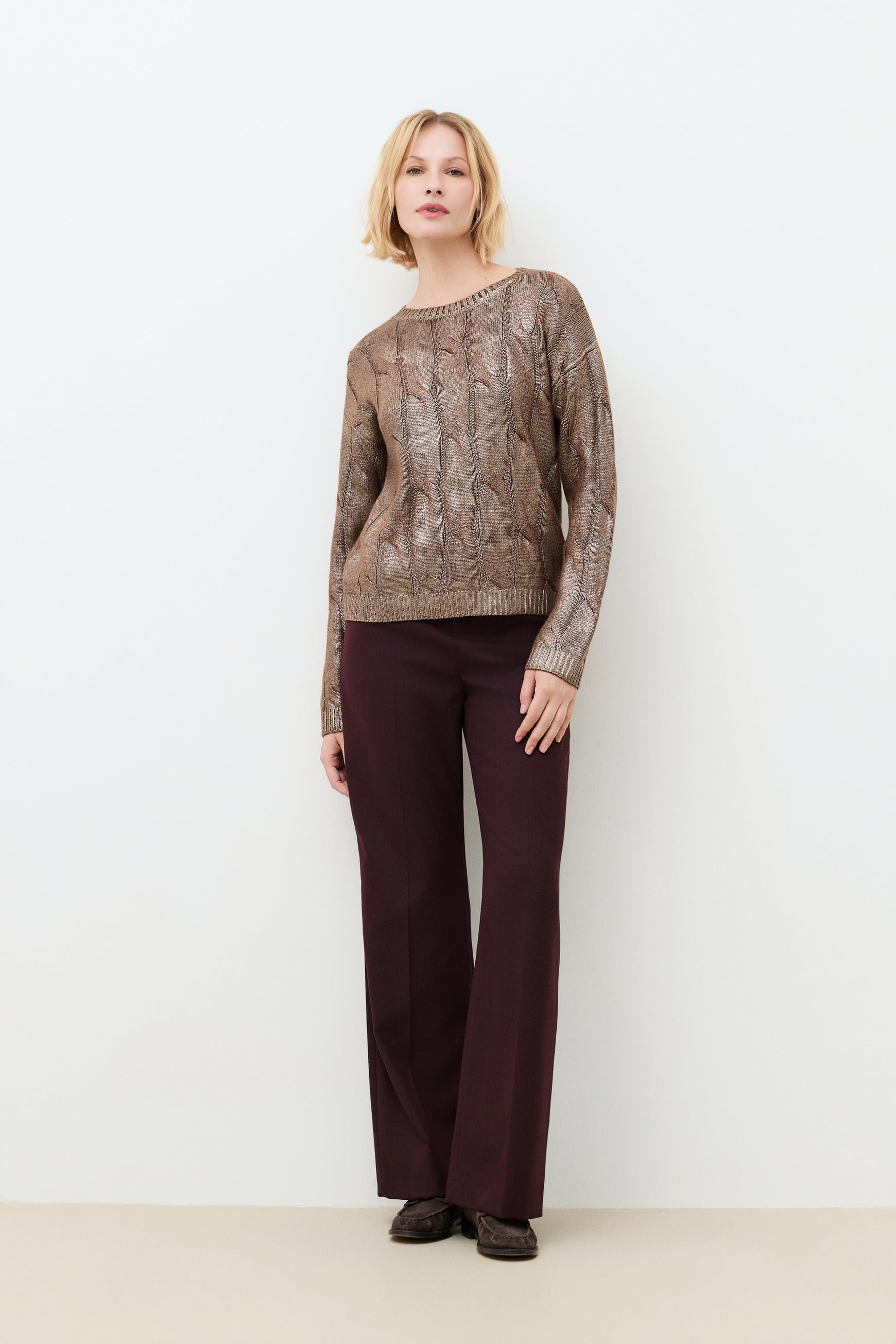 Mval sweater brown woman