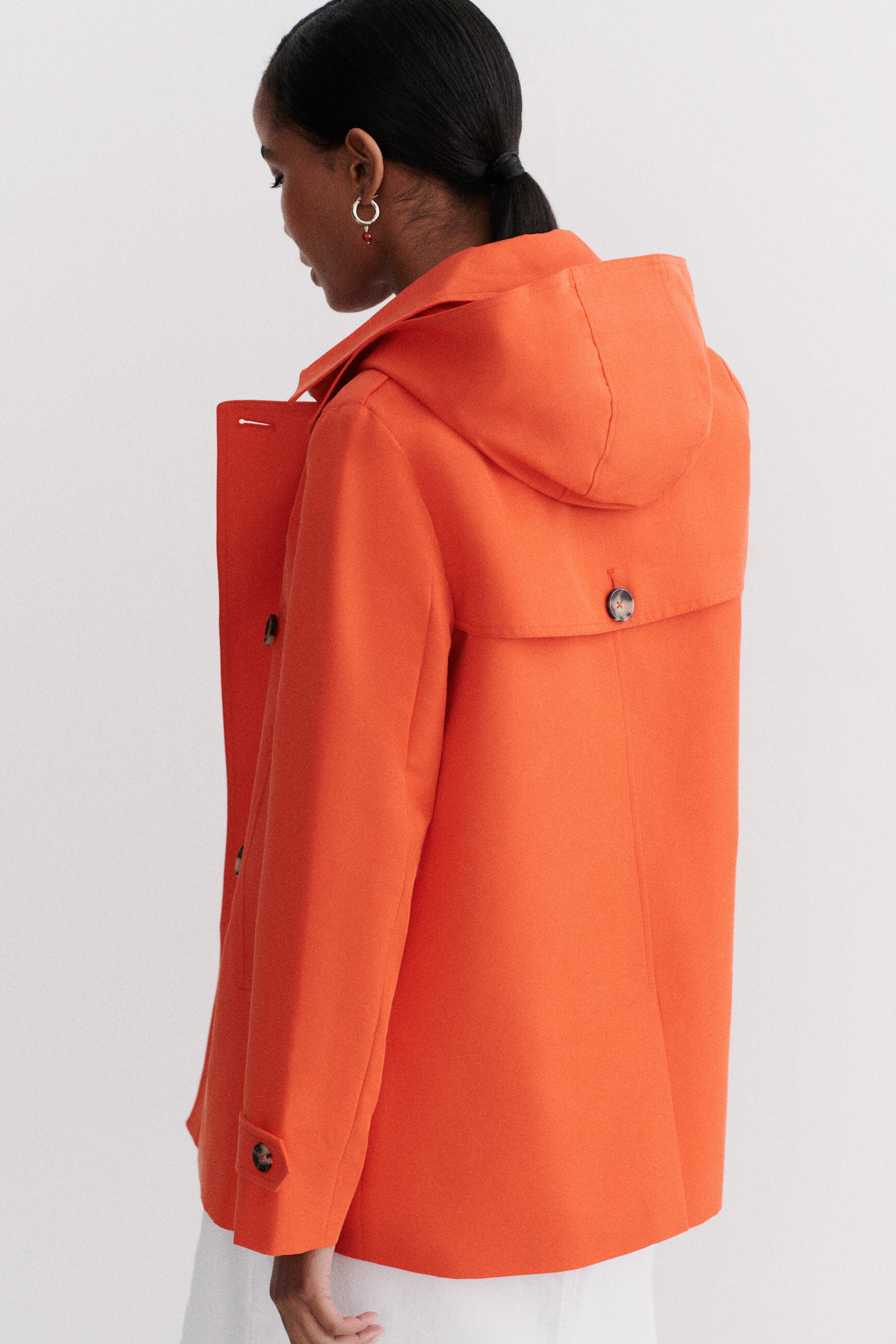 manteau orange caroll