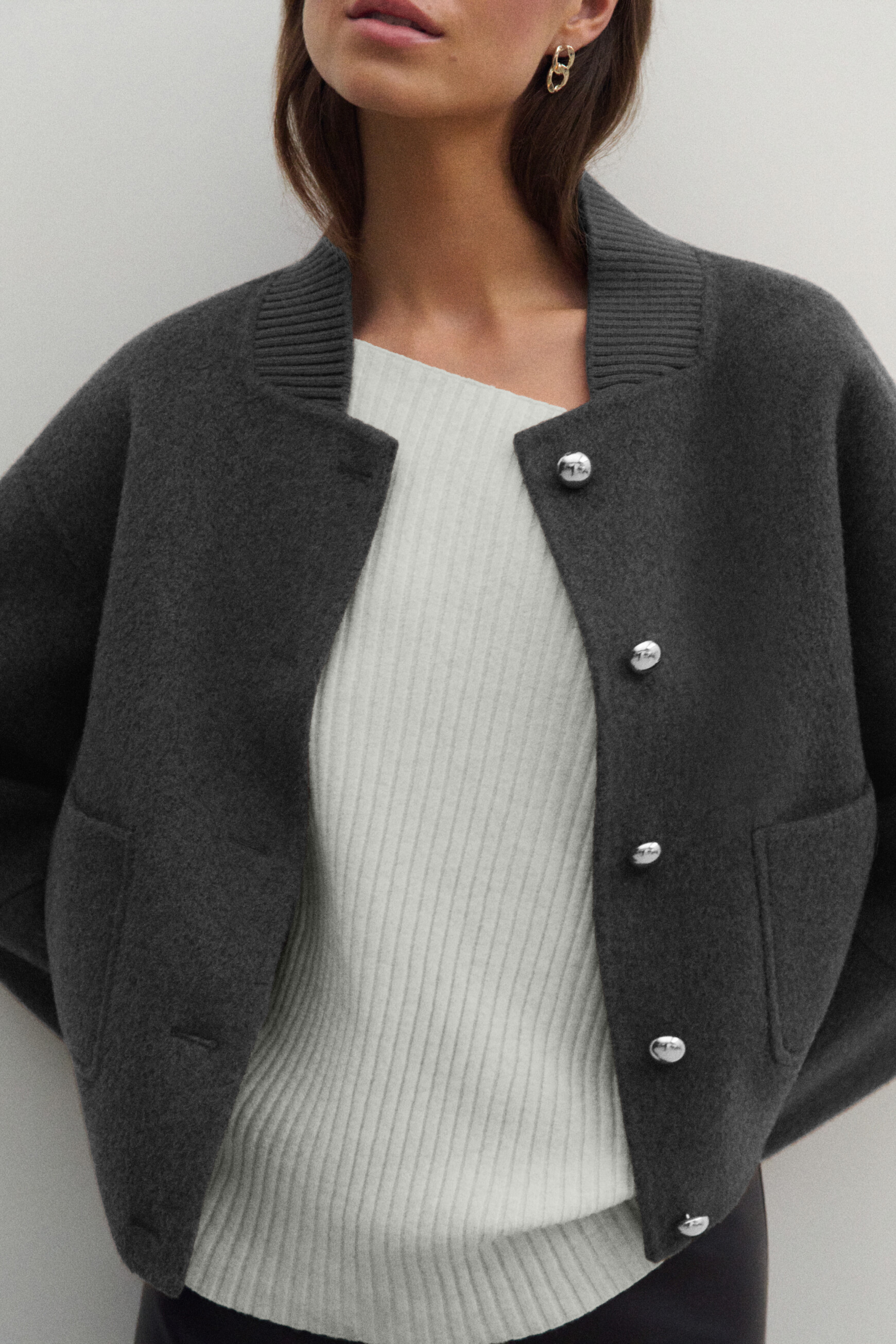 Manteau Galison gris femme