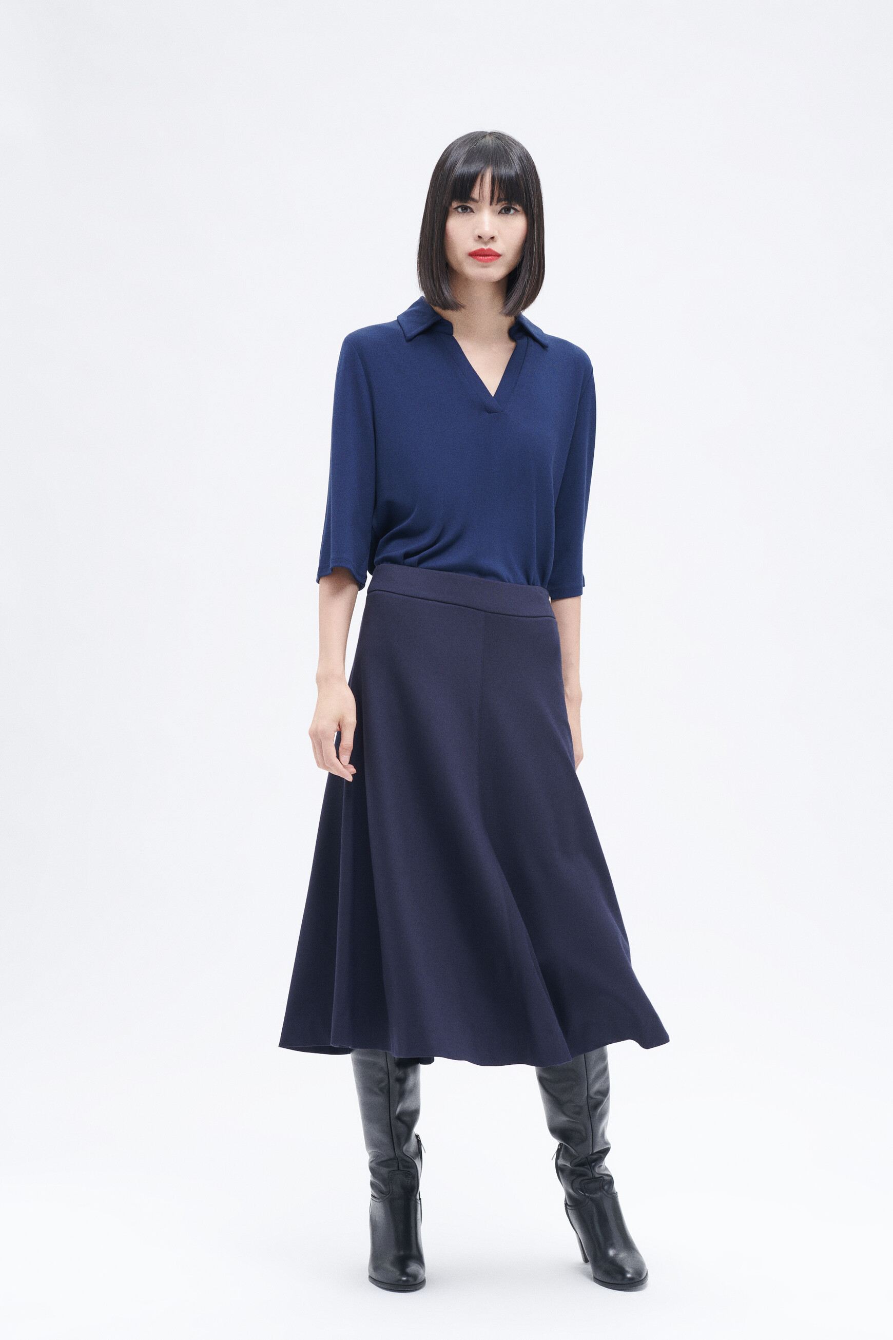 jupe james bleu marine femme Jupe james bleu marine femme