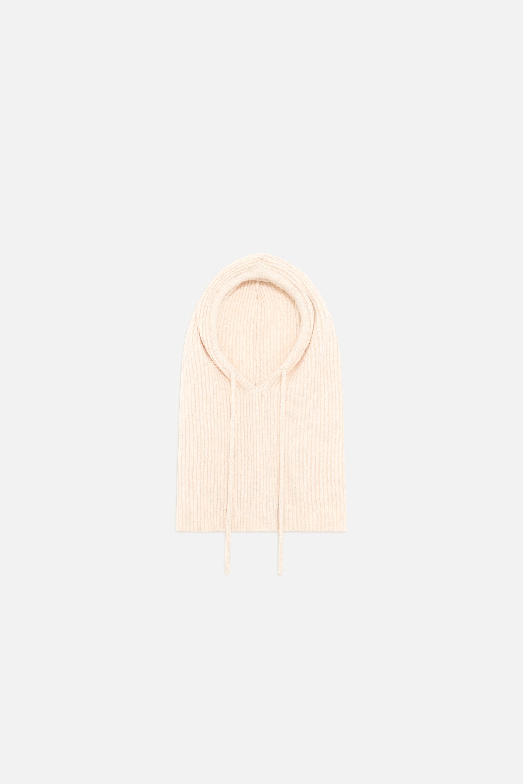 Cagoule Baclava light grey woman