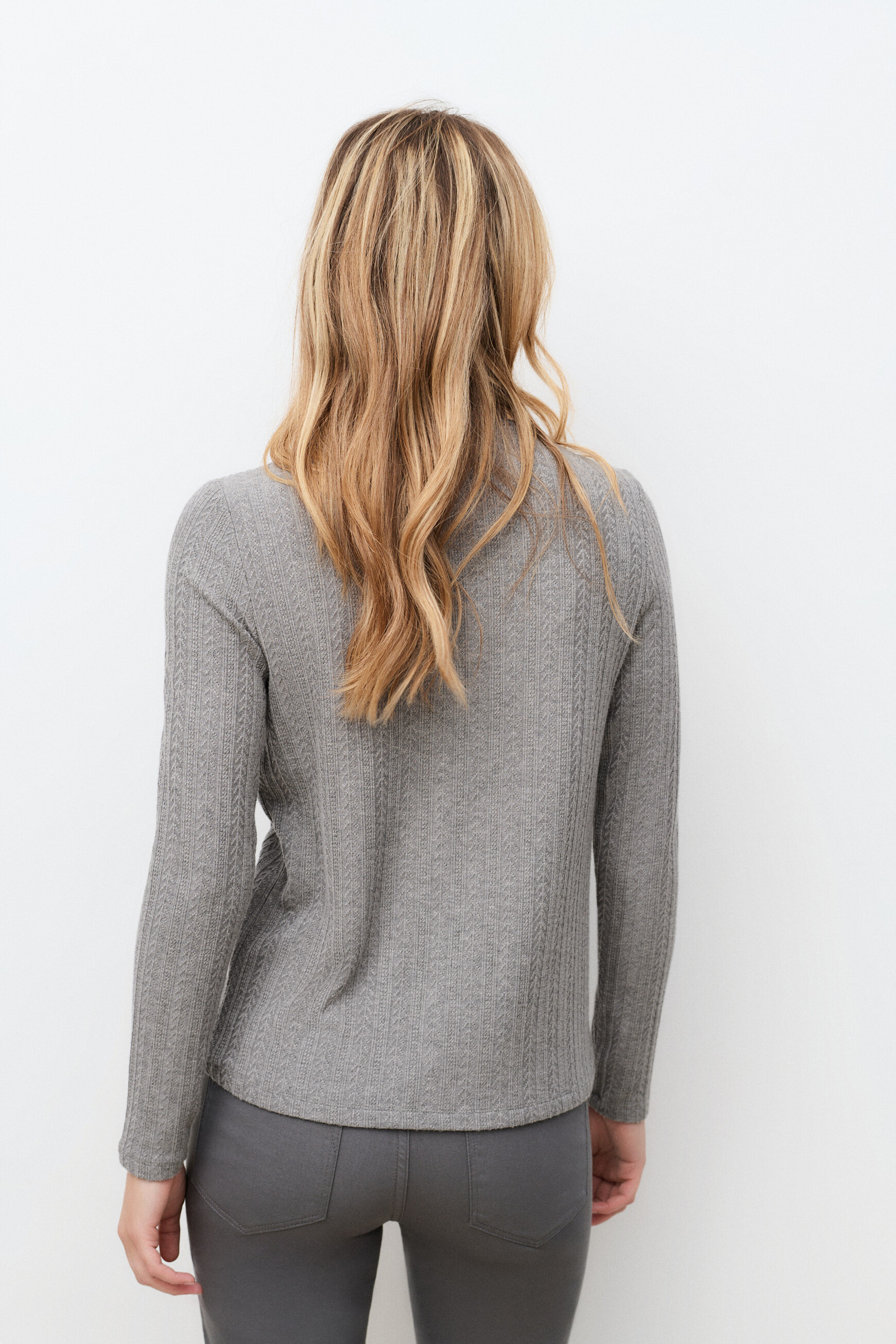 T-shirt tjena grigio chiaro donna