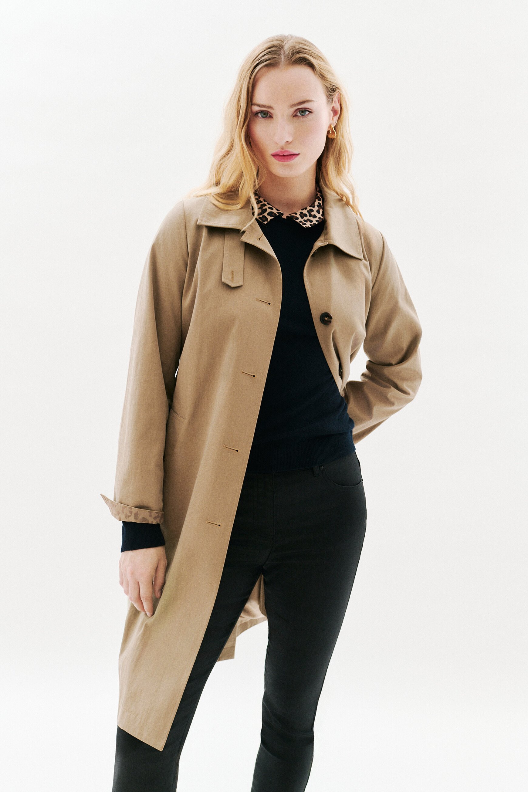 Gelisol trench coat taupe woman
