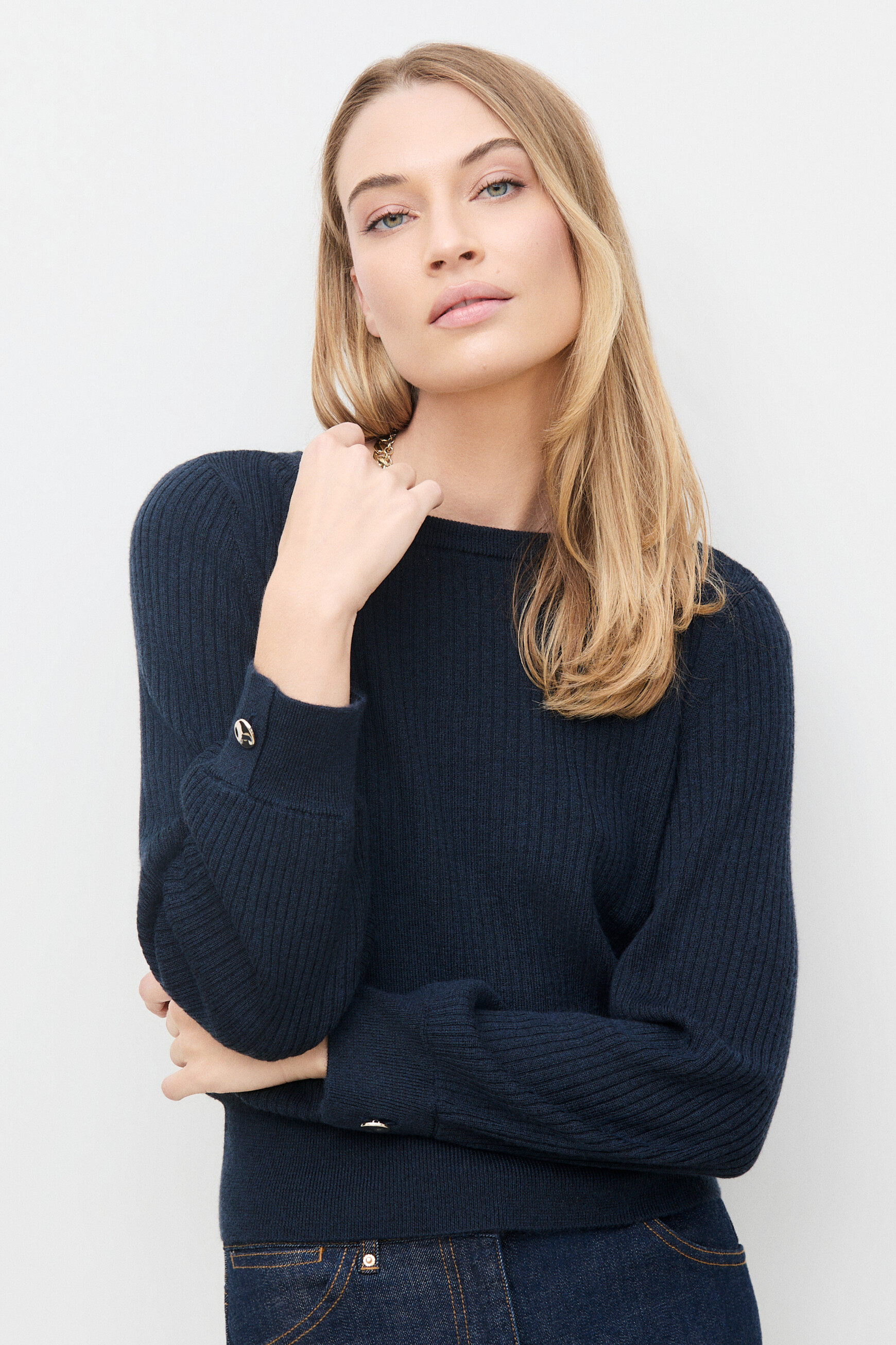 Mbetsy sweater navy blue woman