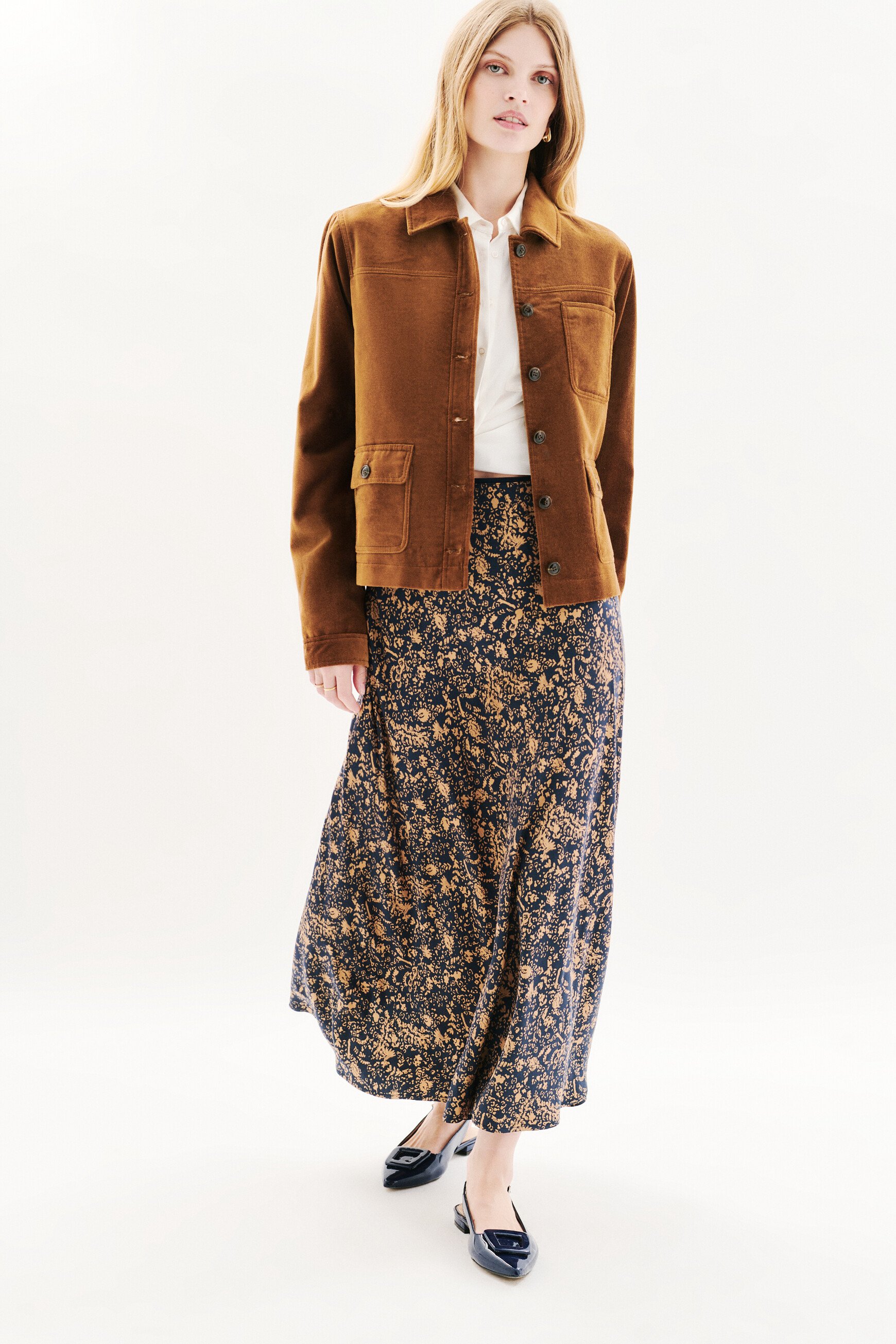 Veste Vminatavelours taupe femme