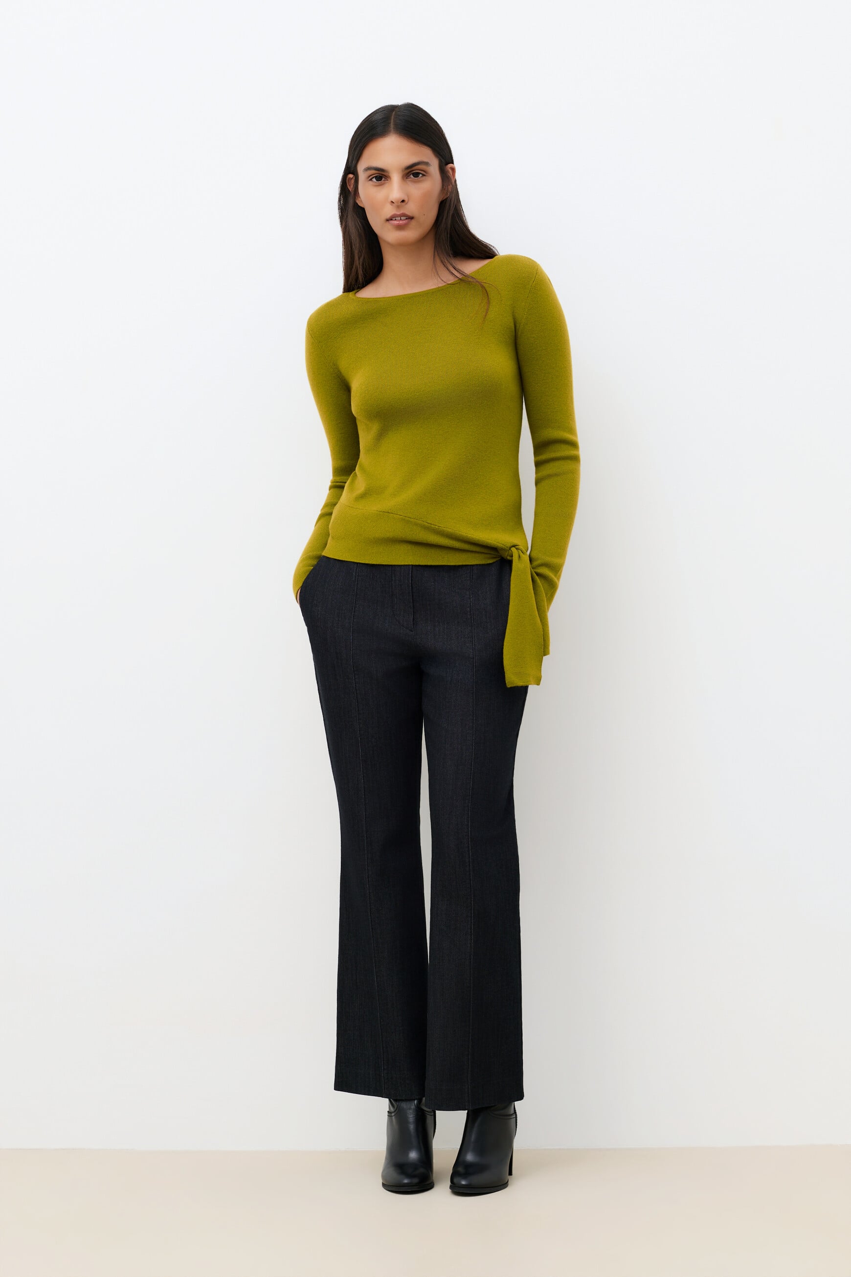 Maglione Mbianca verde oliva donna