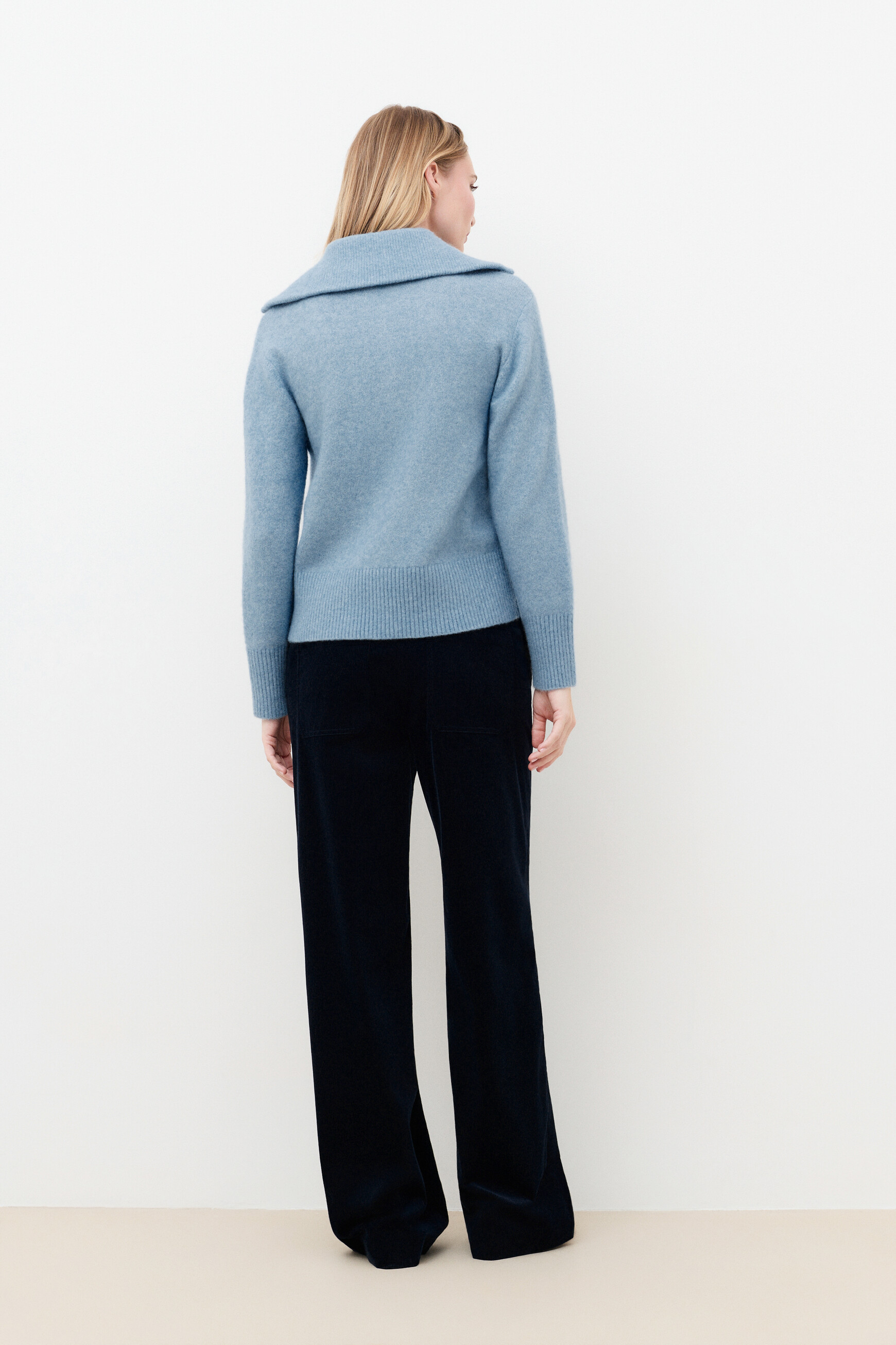 Mitchell sweater blue-grey woman