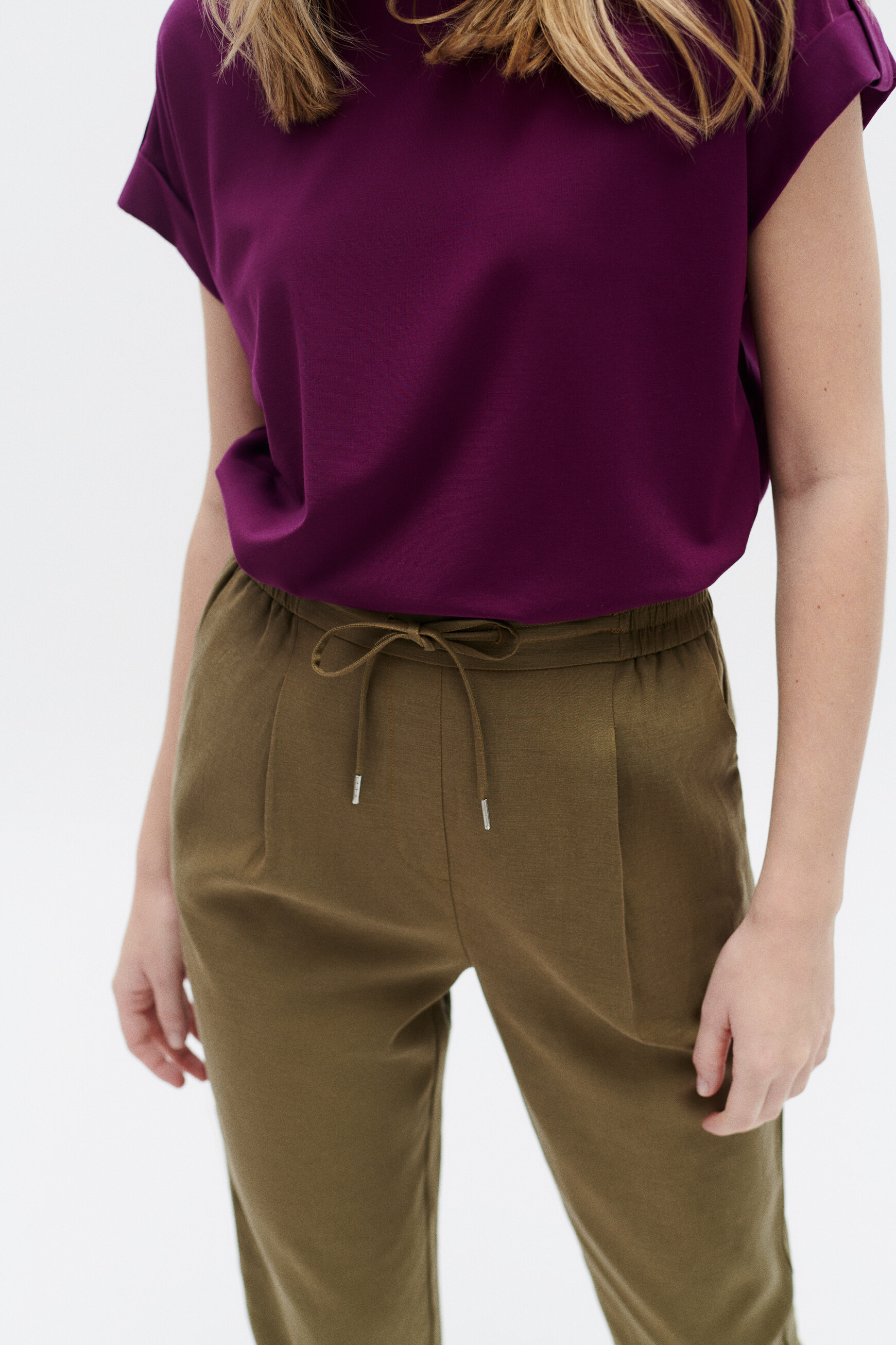 pantalon peter vert olive femme Pantalon peter vert olive femme