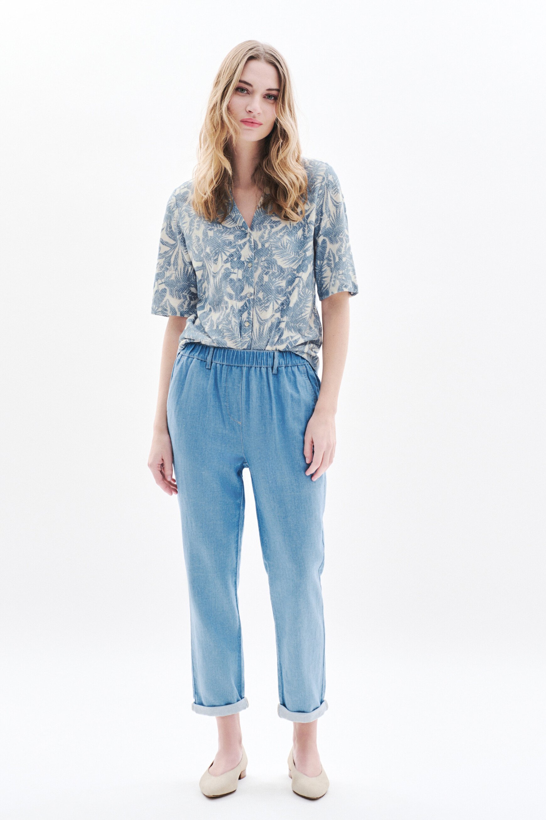 tevelina2 t shirt blauwgrijs vrouw Tevelina2 T-shirt blauwgrijs vrouw