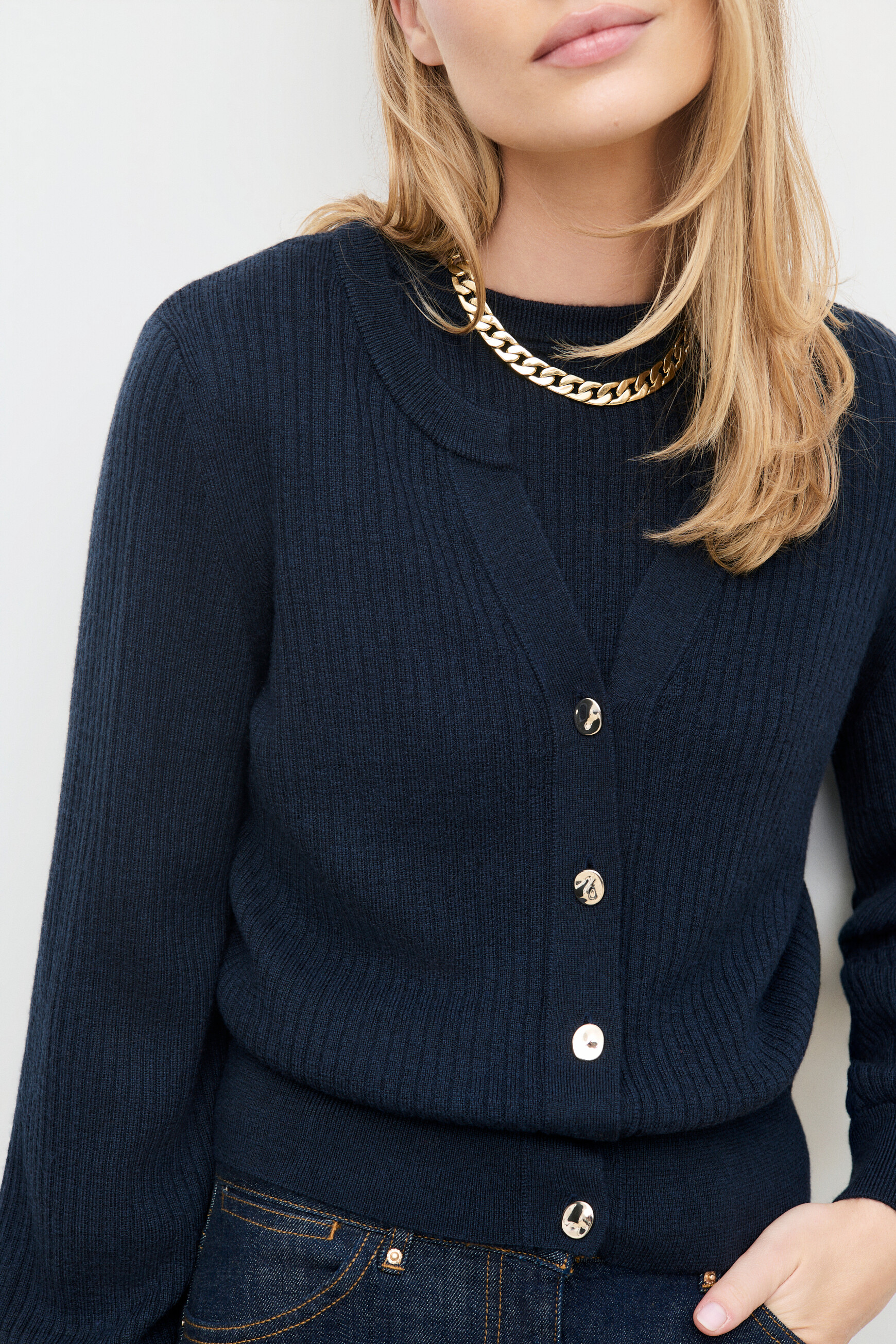 Mbenedicte sweater navy blue woman