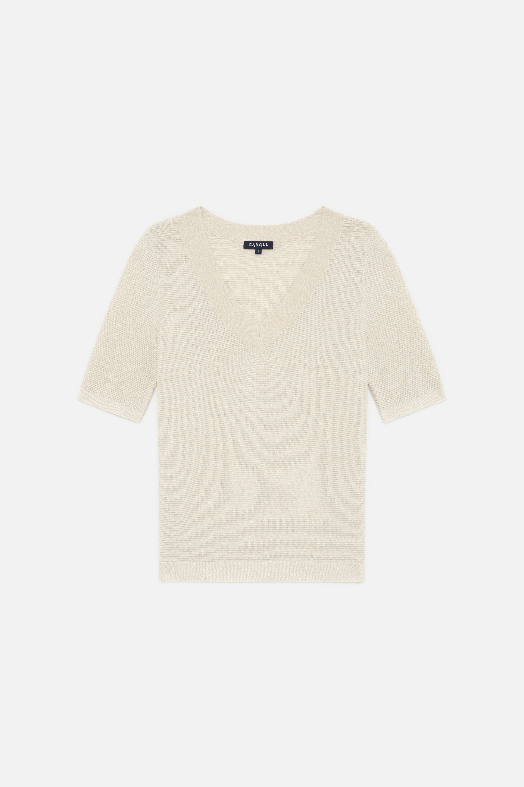 Pull Mlevi ecru femme