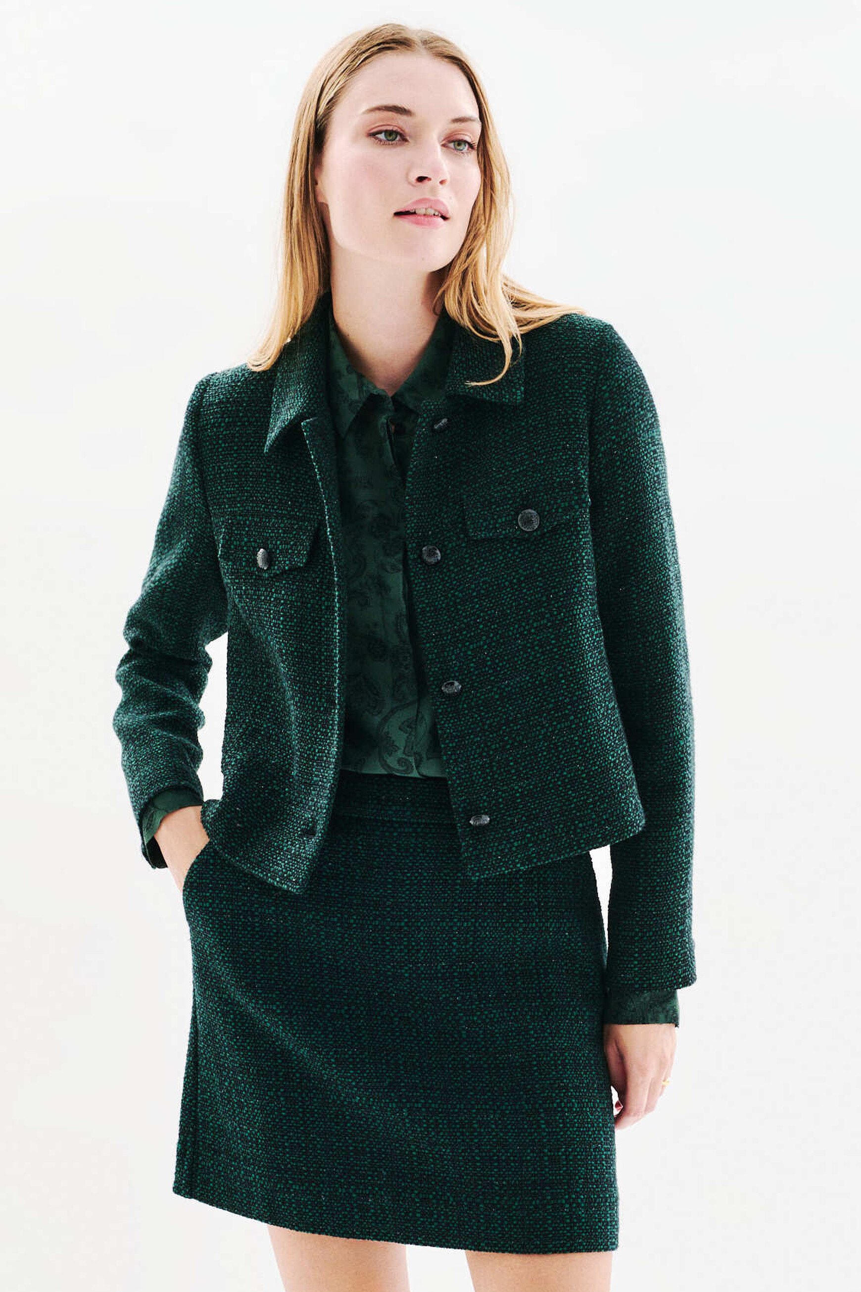 janette4 skirt dark green woman Janette4 skirt dark green woman