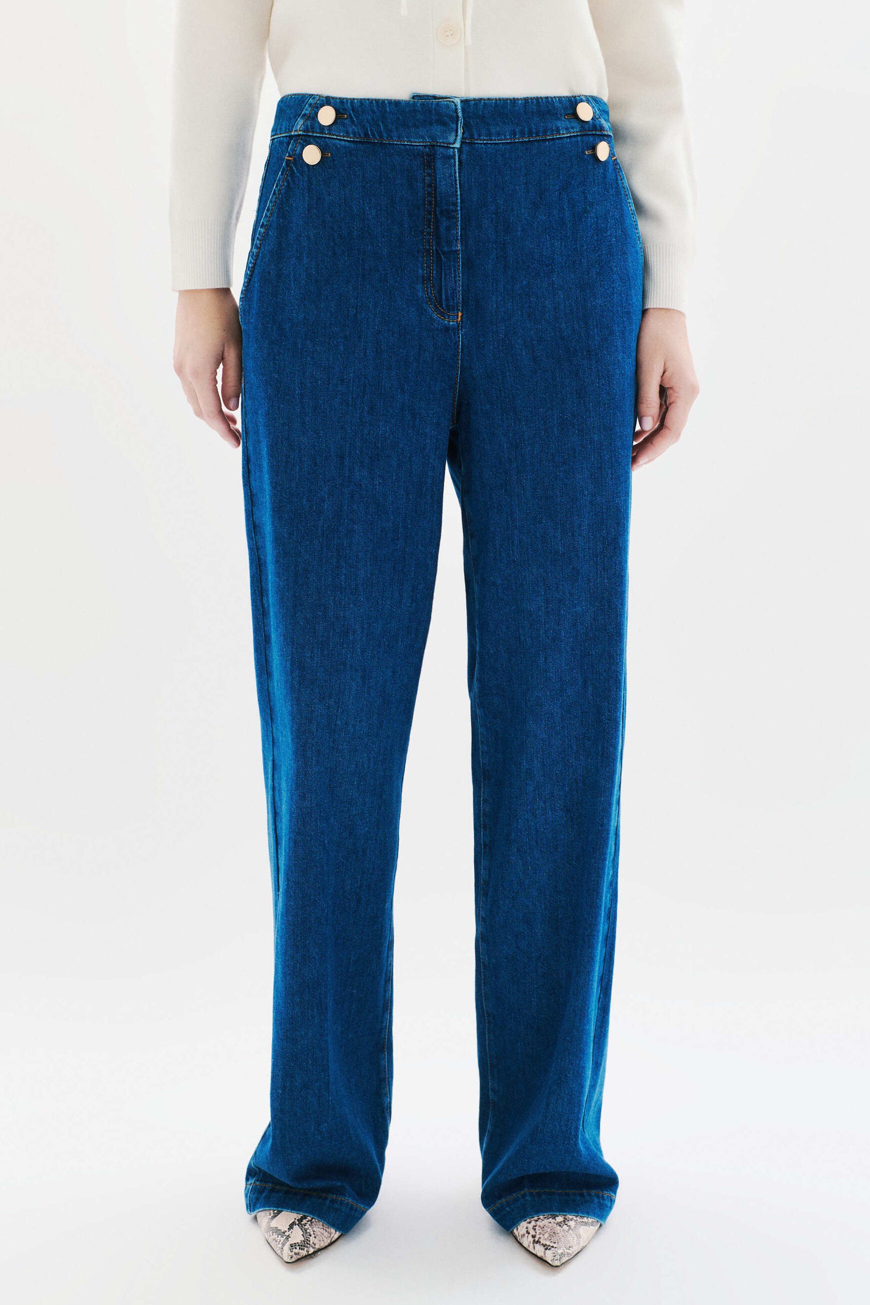 Pantalon Pontdenim denim double stone femme