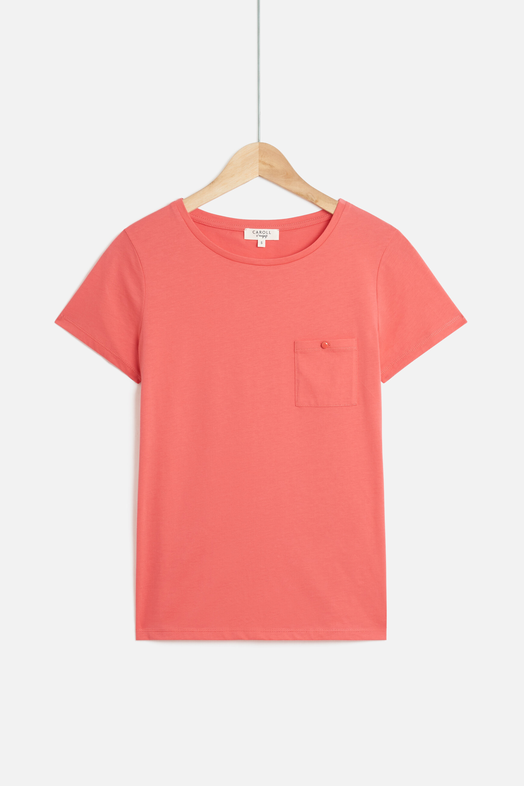 t shirt ninon rose corail femme t-shirt ninon rose corail femme