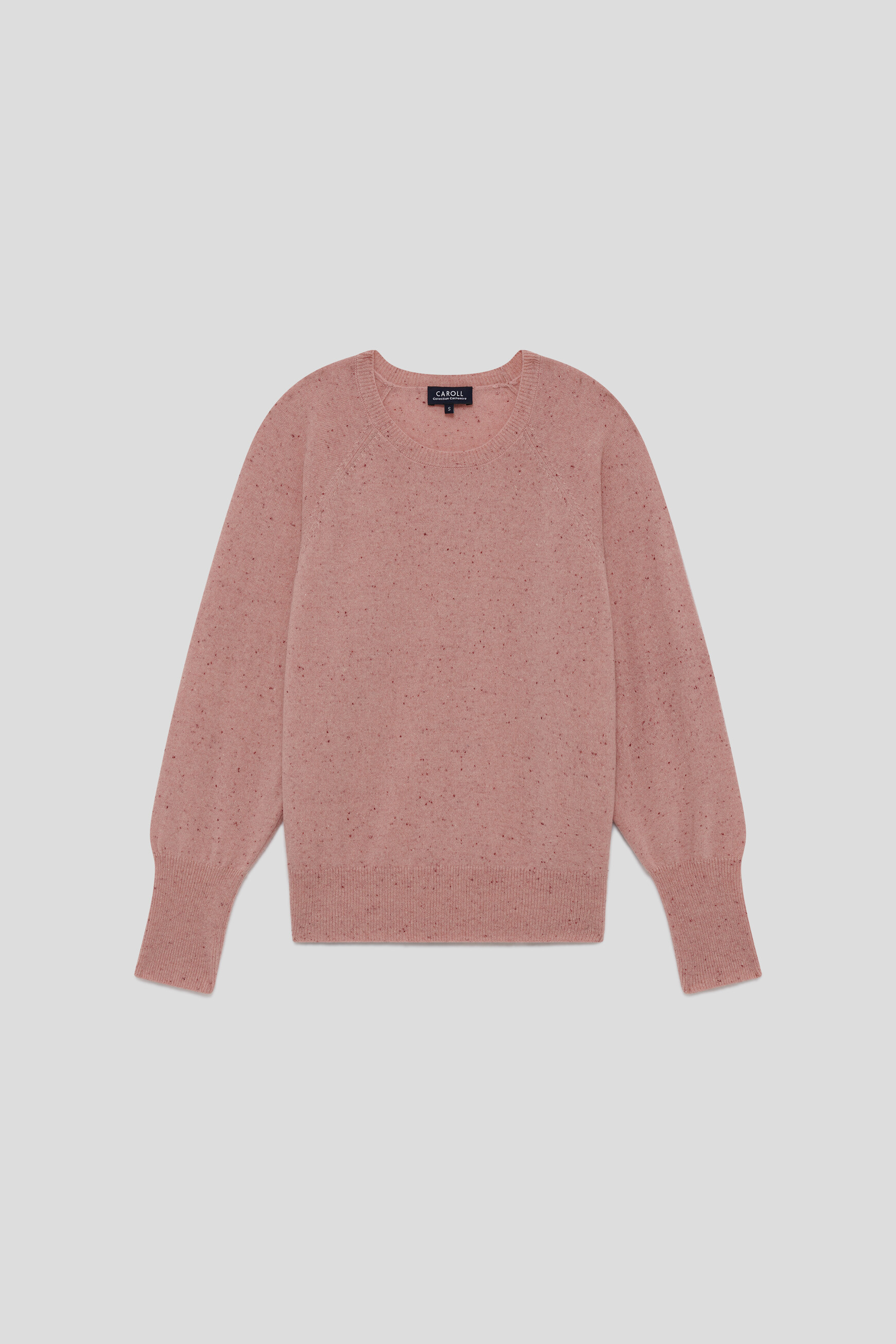 Mlottie sweater 100% cashmere powder pink woman