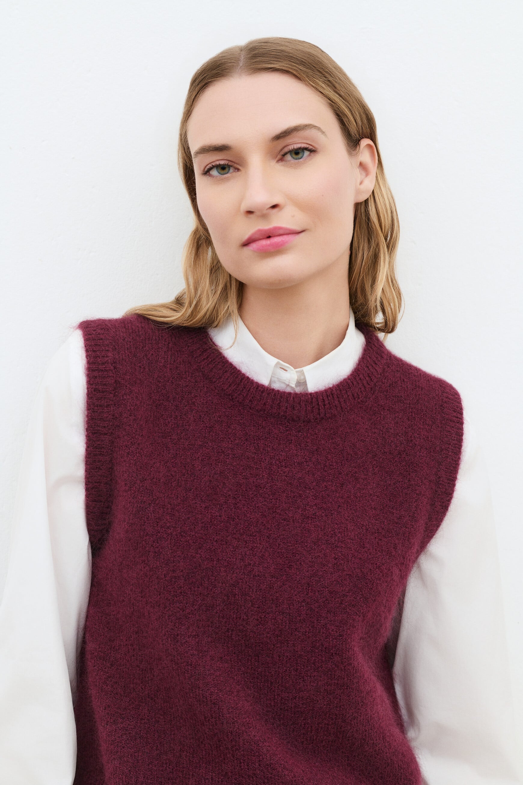 Maglione Mdoug rosso bordeaux donna